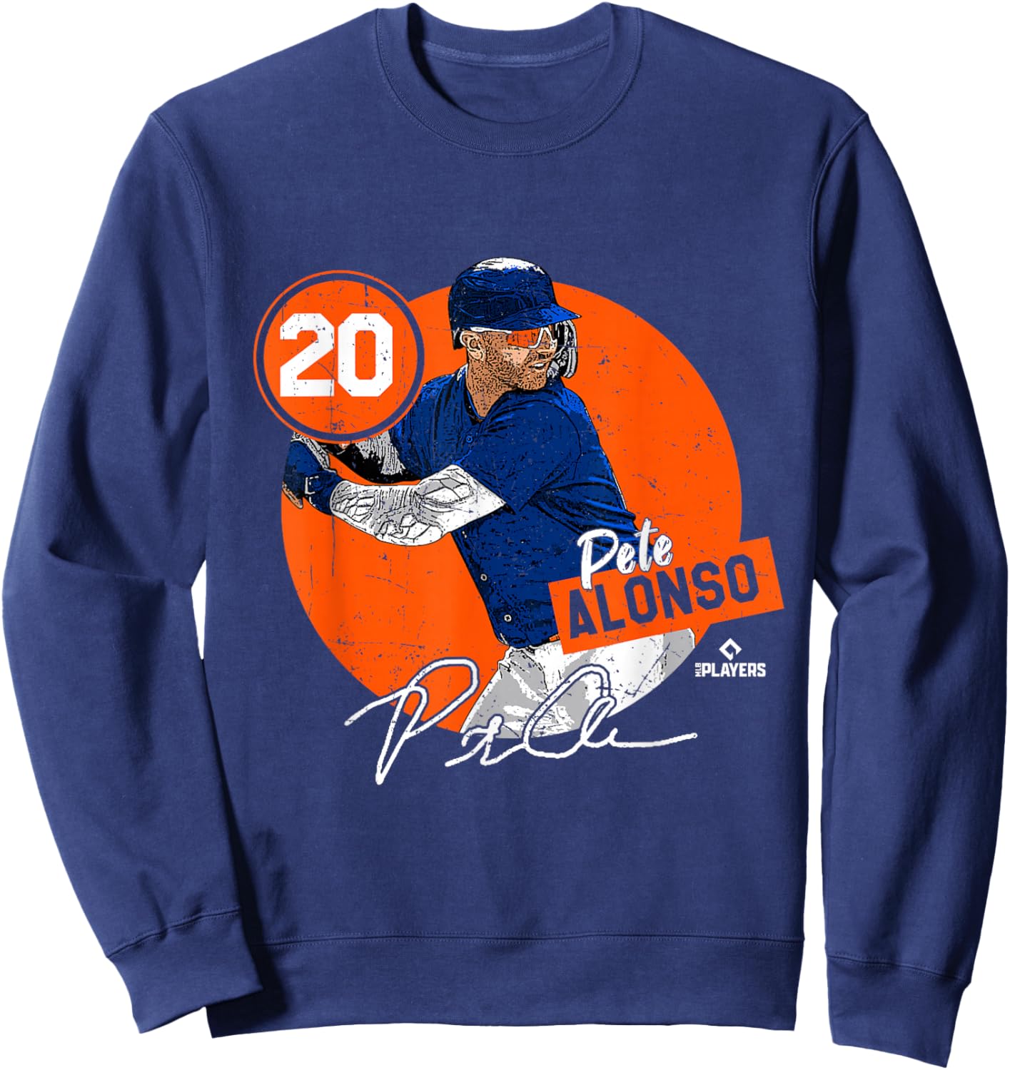 Pete Alonso | New York Baseball MLB Player | MLBPALO3002-S Sweatshirt - Sweatshirt | Navy