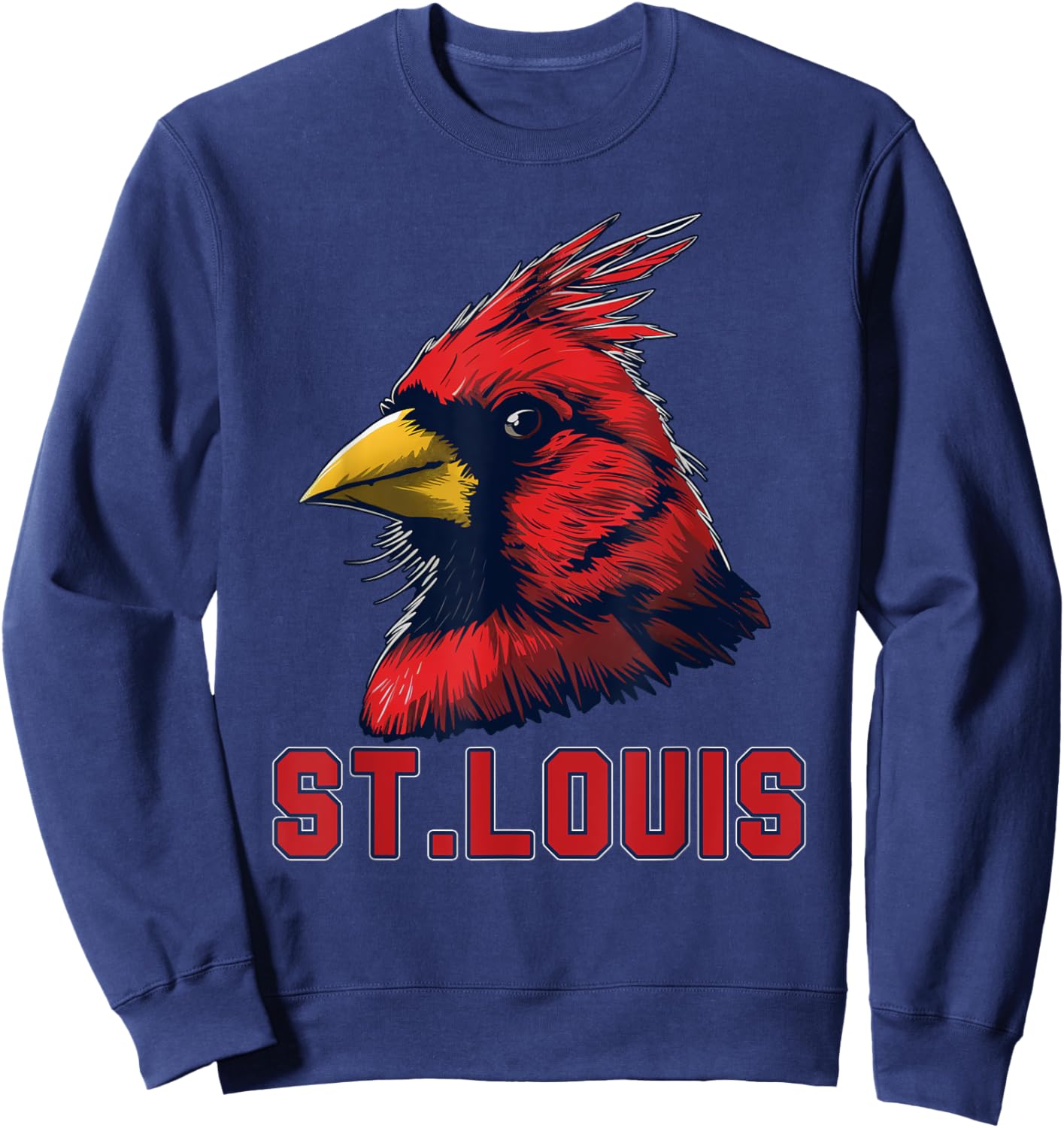 Classic St.Louis Vintage Gifts Throwback Design Sweatshirt - Sweatshirt | Navy
