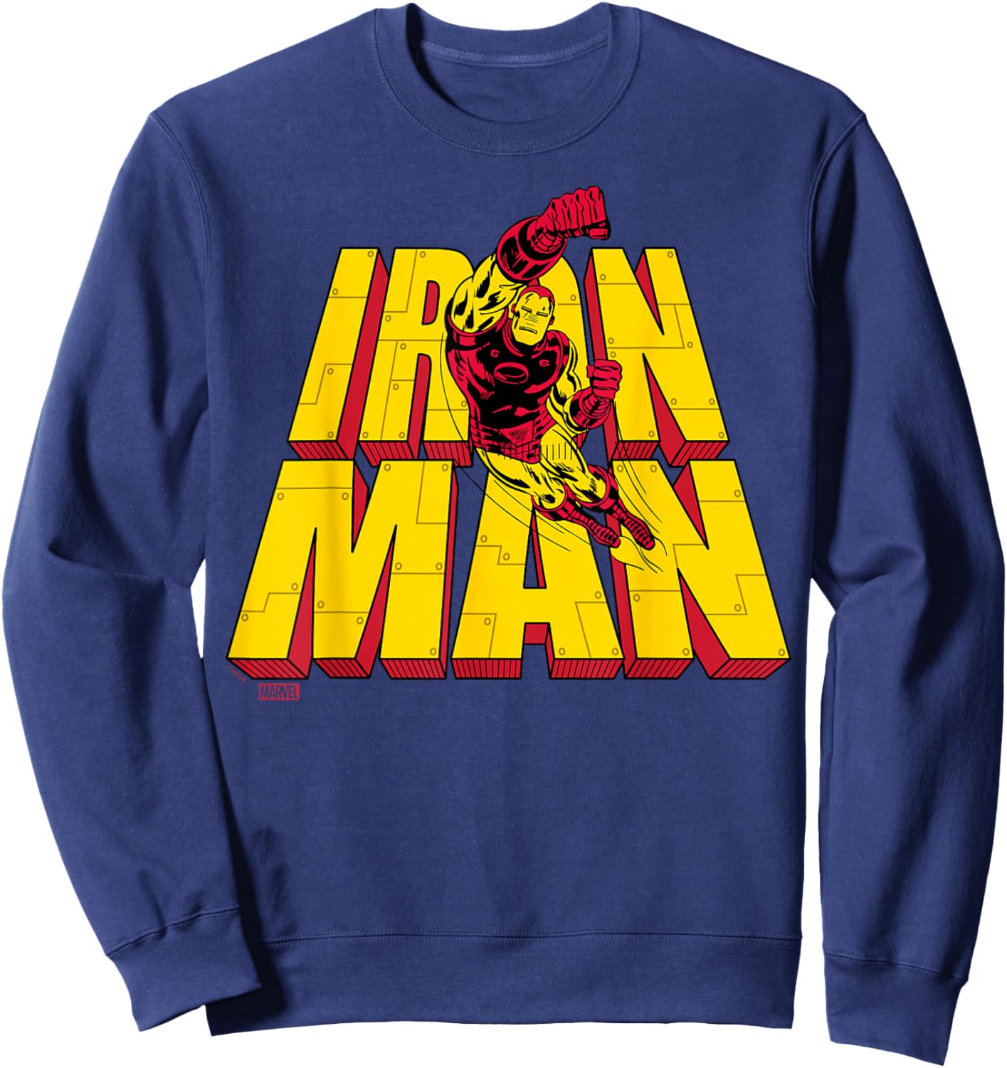 Iron Man - Stacked Sweatshirt - Sweatshirt | Navy