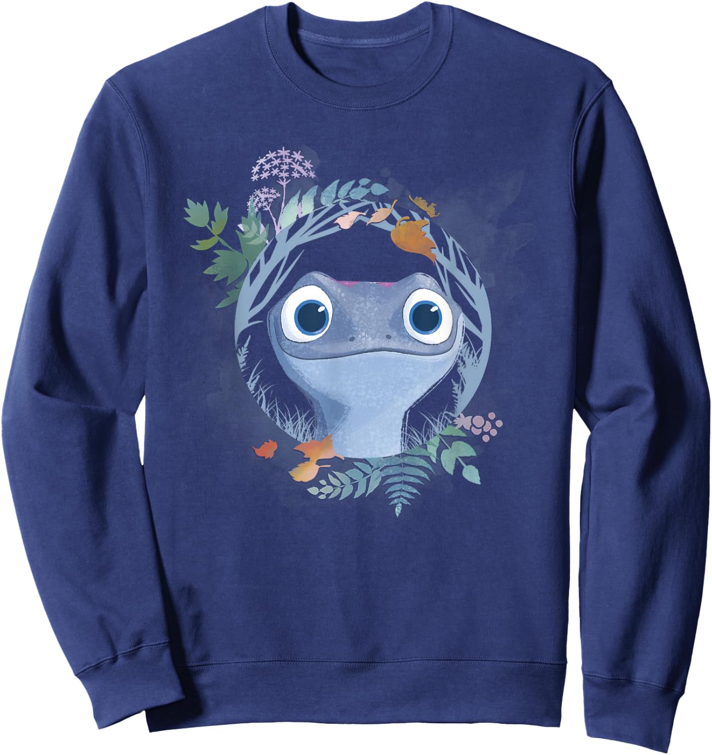 Disney Frozen 2 Bruni The Salamander Watercolor Portrait Sweatshirt - Sweatshirt | Navy