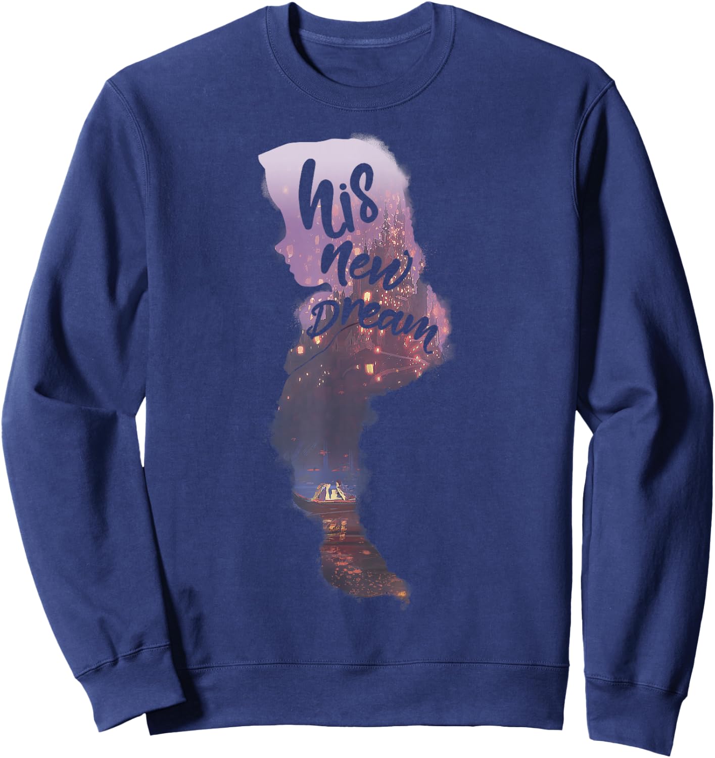 Disney Tangled Rapunzel His New Dream Graphic Sweatshirt - Sweatshirt | Navy