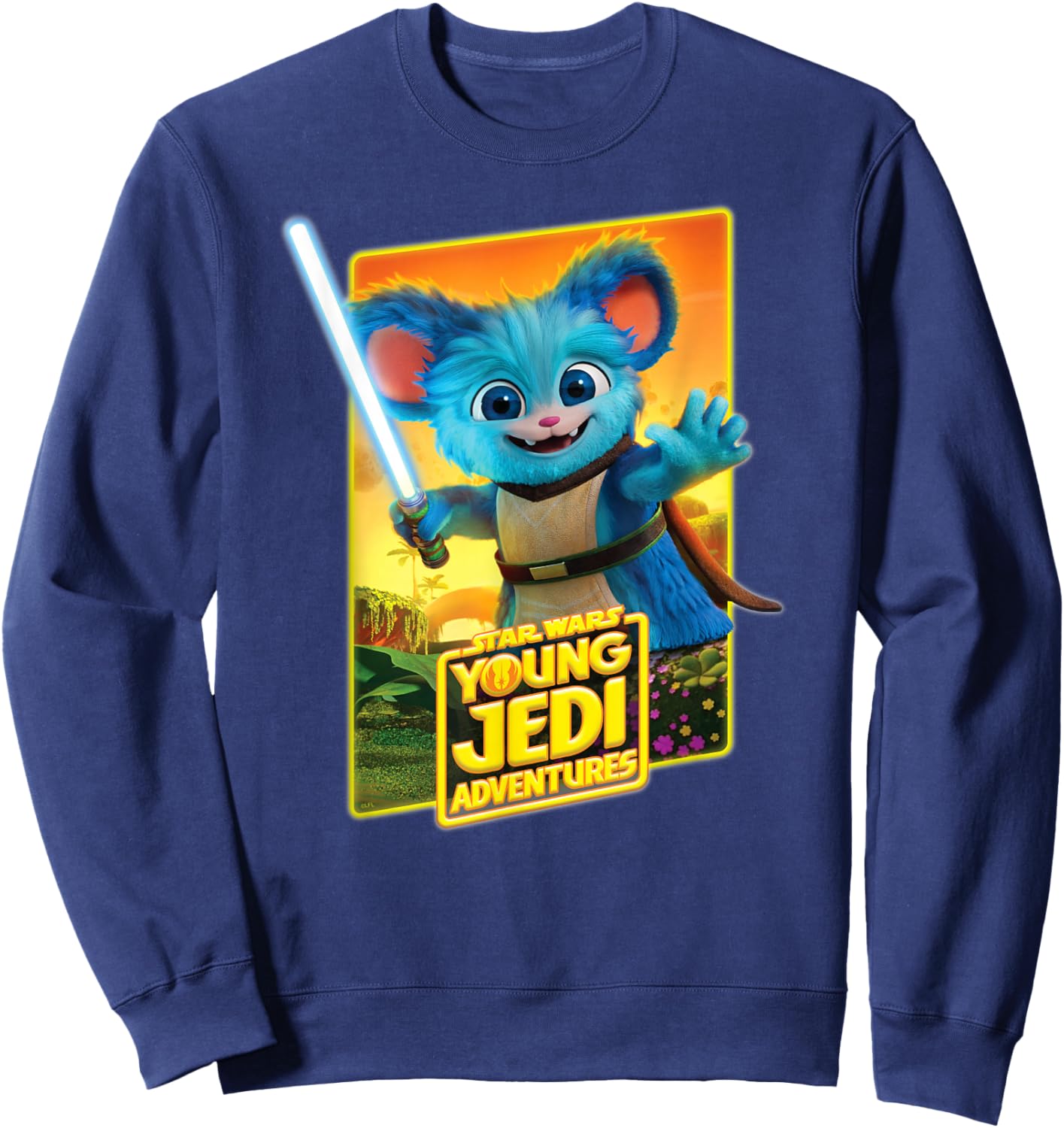 Star Wars Young Jedi Adventures Nubs Poster Art Sweatshirt - Sweatshirt | Navy