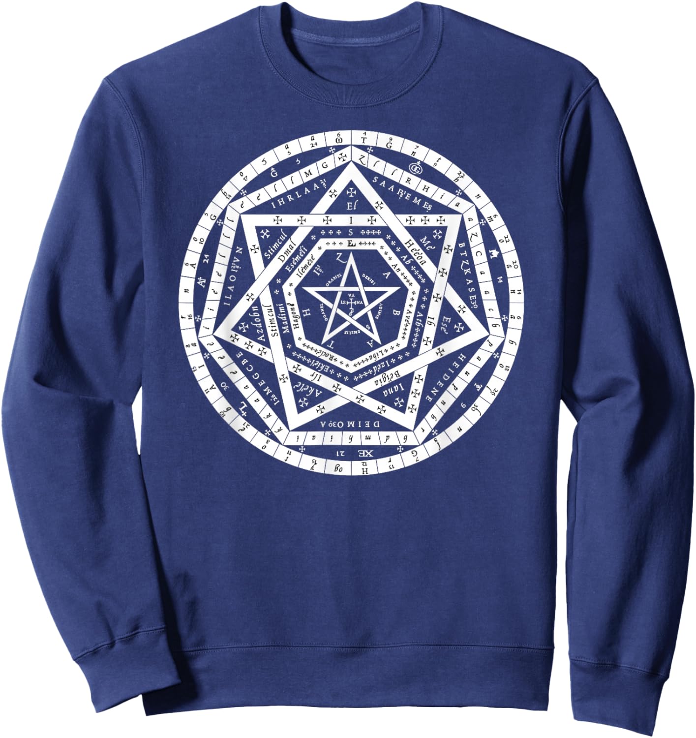Sigillum Aemeth Dee Enochian Magick Sweatshirt - Sweatshirt | Navy