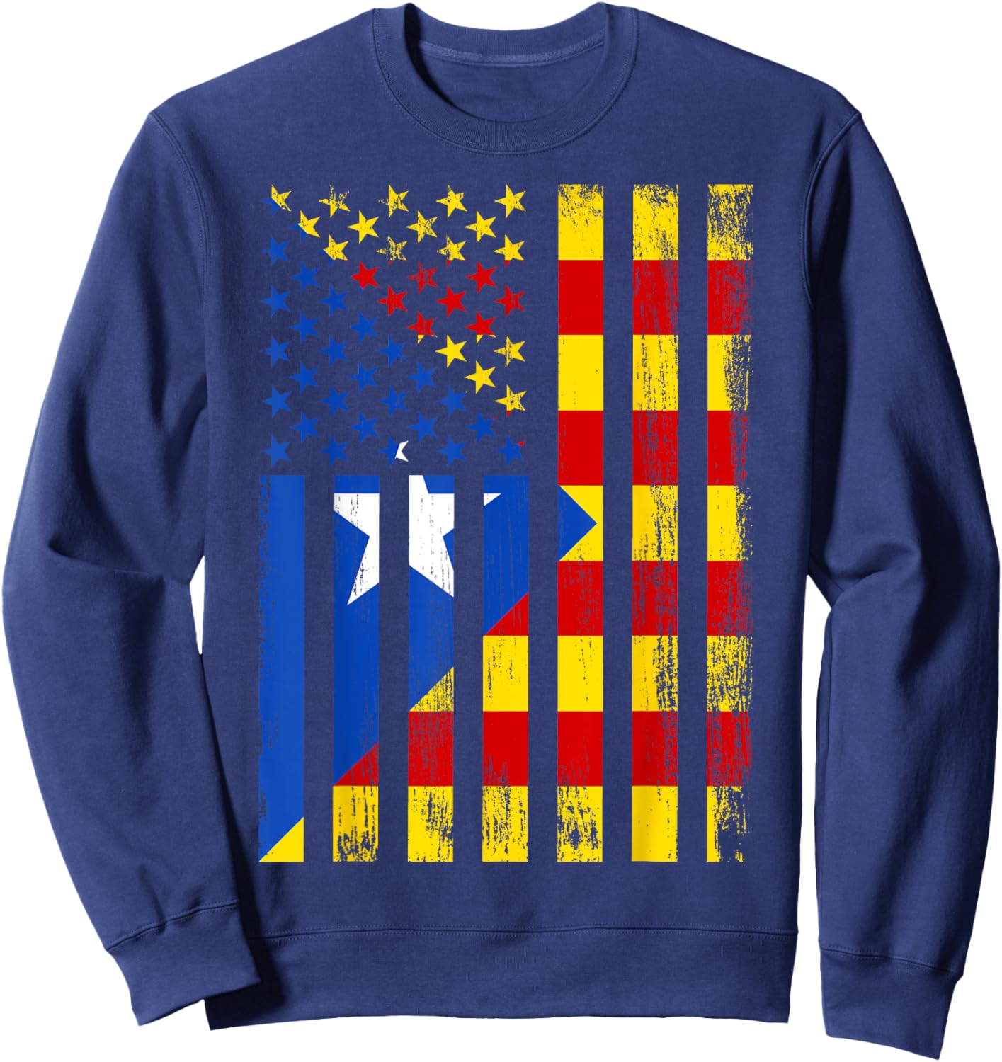 Catalonia & USA Sweatshirt - Sweatshirt | Navy