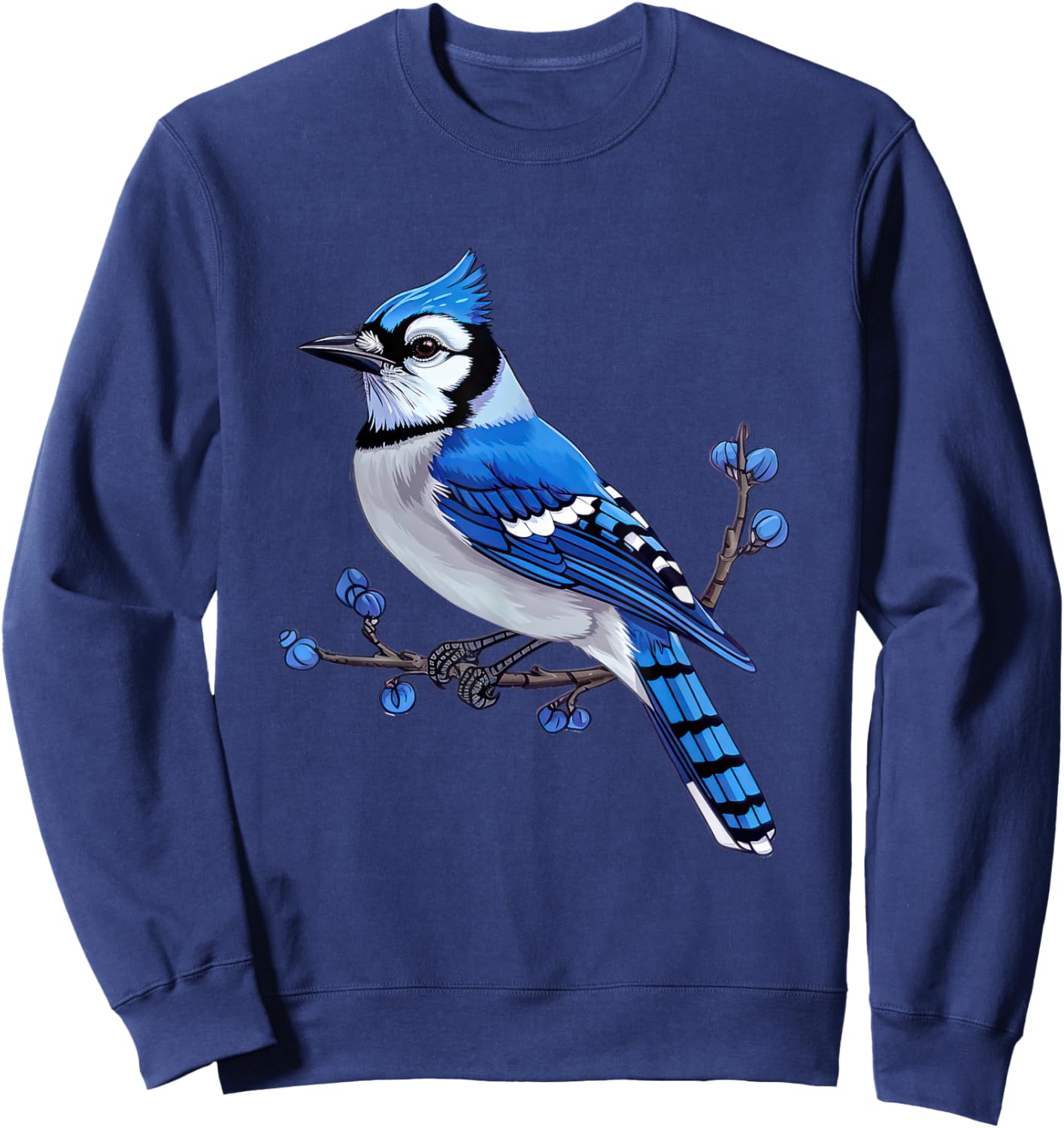 Blue Jay Graphic Sweatshirt - Sweatshirt | Navy