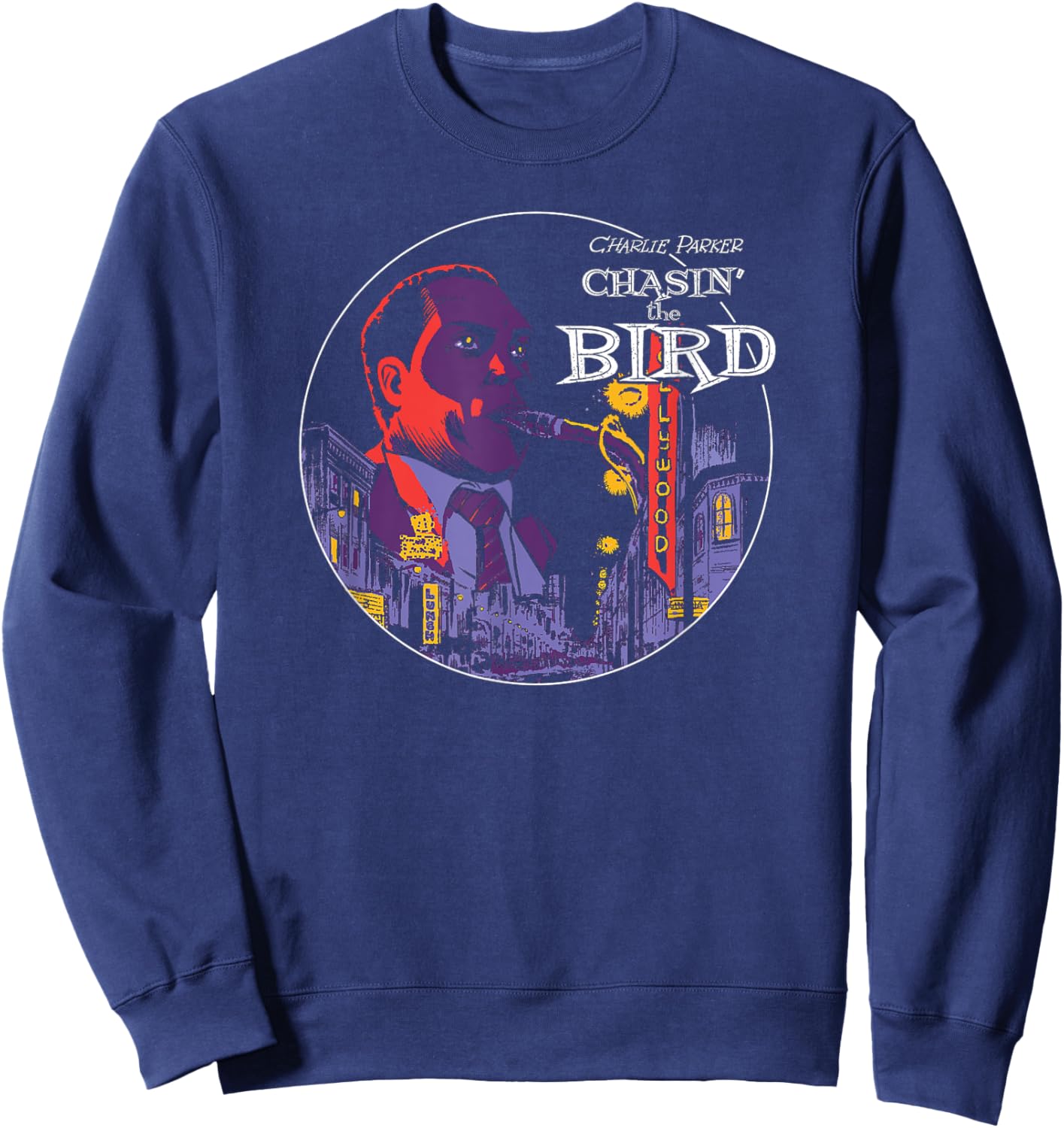Charlie Parker - Chasin' the Bird Jazz Song Sweatshirt - Sweatshirt | Navy