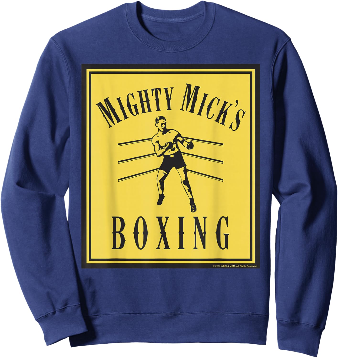 Creed Mighty Mick's Boxing Poster Sweatshirt - Sweatshirt | Navy