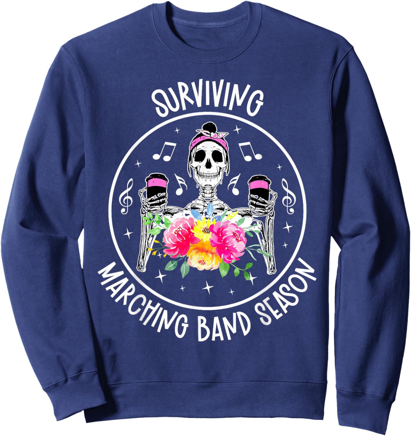 Marching Band Season Marching Band Mom Marching Band Mama Sweatshirt - Sweatshirt | Navy