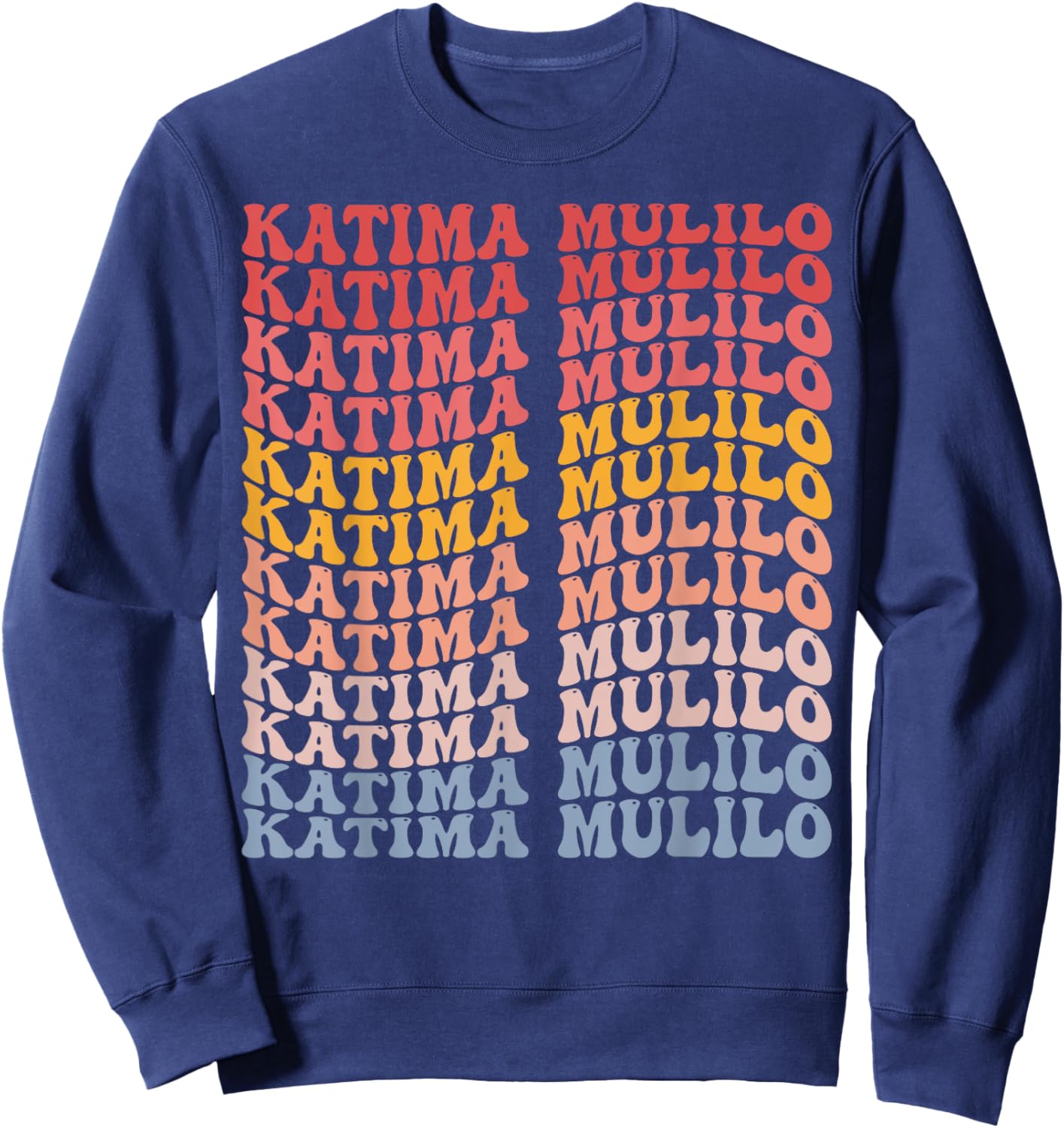 Katima Mulilo City Groovy Retro Sweatshirt - Sweatshirt | Navy