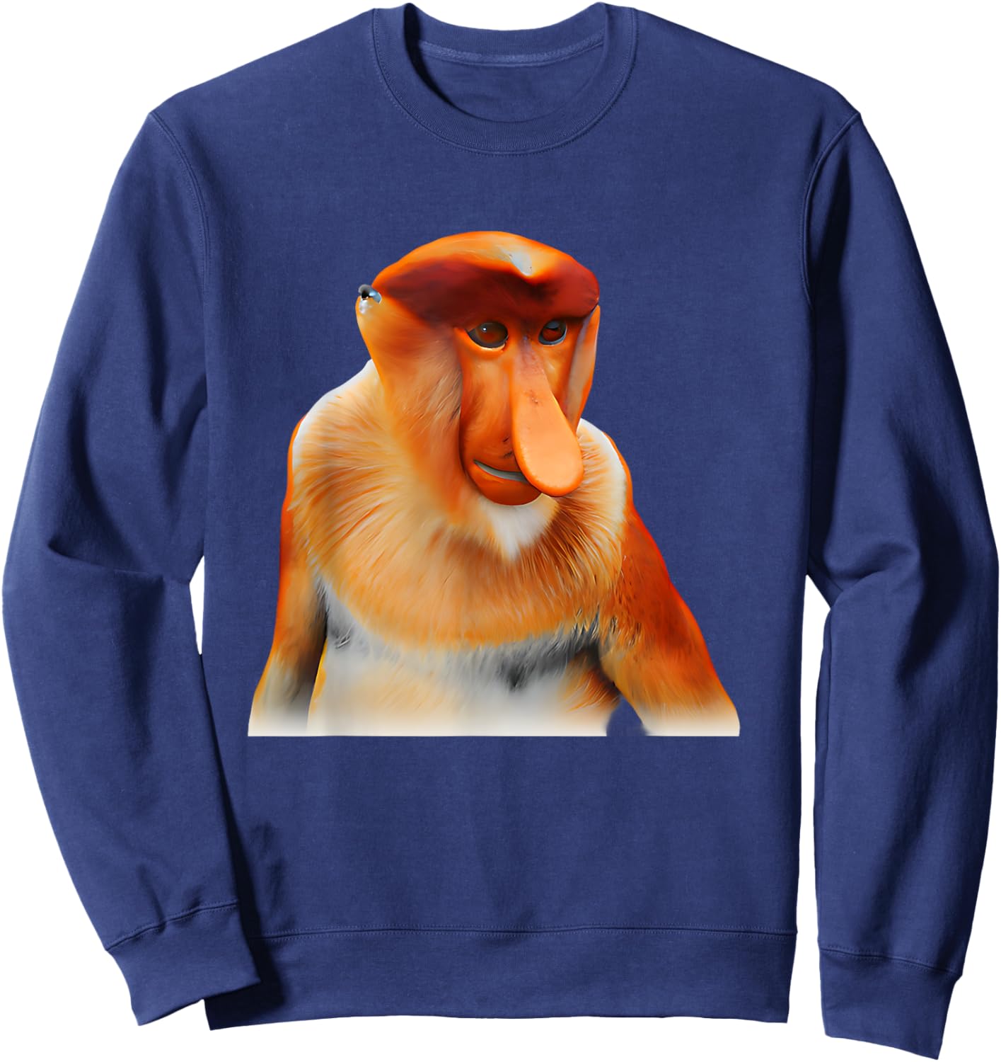 Proboscis Monkey Sweatshirt - Sweatshirt | Navy
