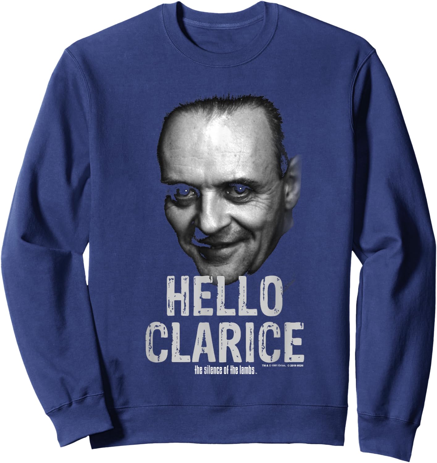 The Silence of The Lambs Hannibal Lecter Hello Clarice Sweatshirt - Sweatshirt | Navy