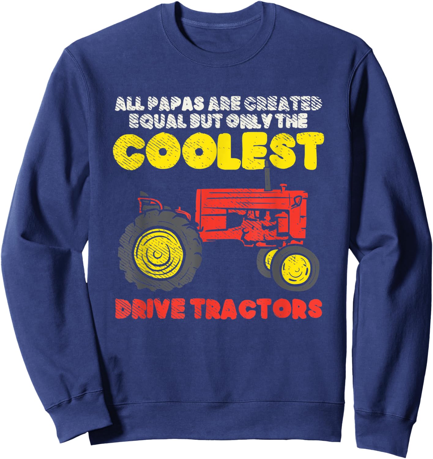 Farming Gifts For Dad, Farmer Gifts For Dad, Farm Dad Sweatshirt - Sweatshirt | Navy