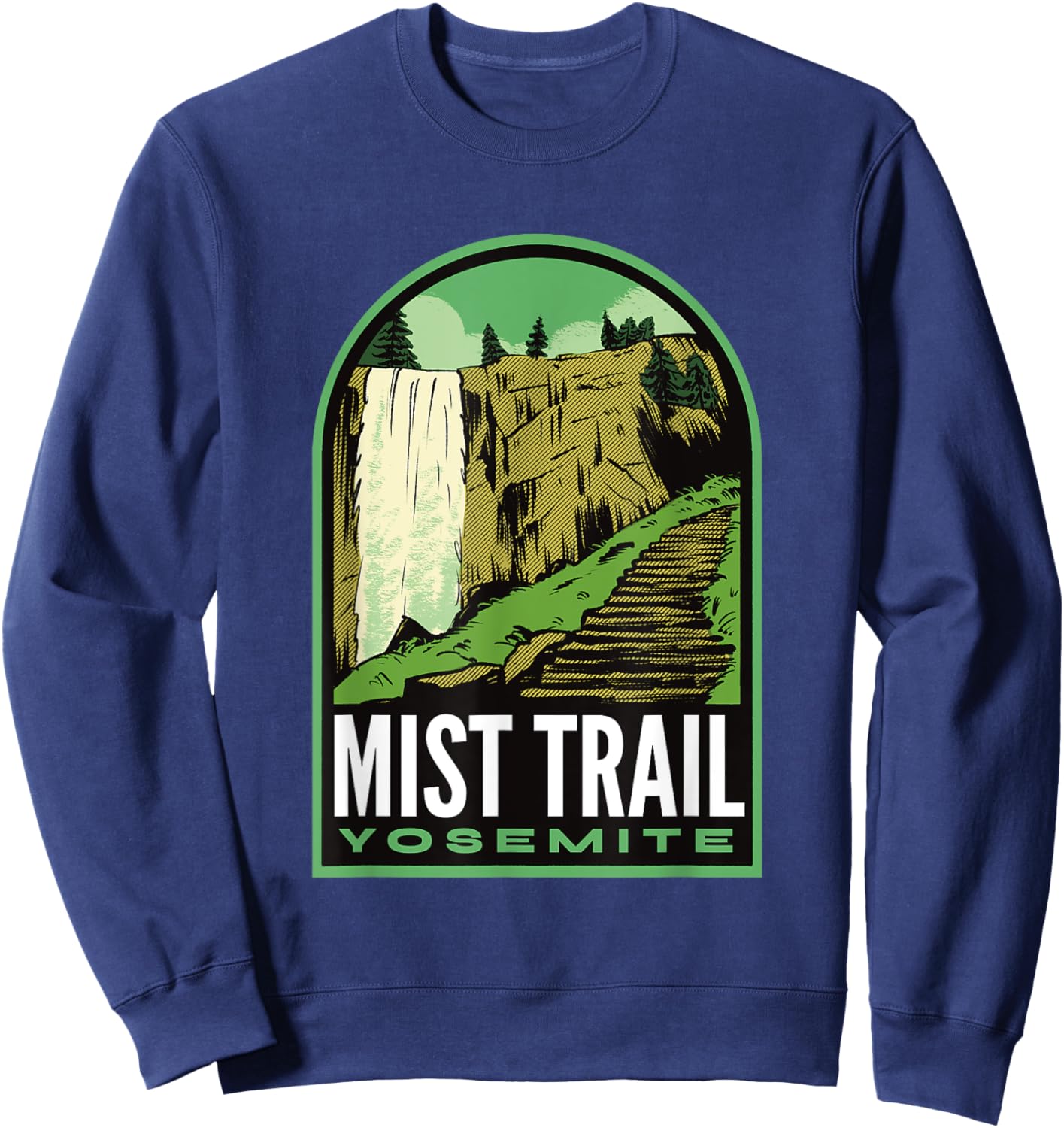 Mist Trail Yosemite California Sweatshirt - Sweatshirt | Navy