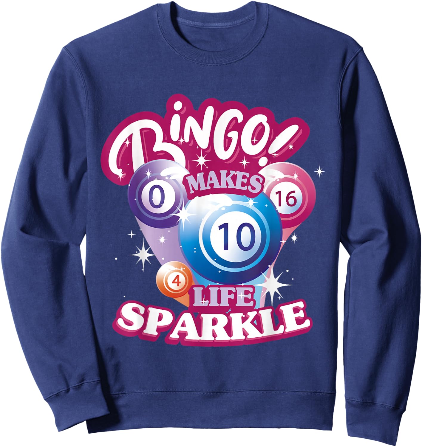 Funny Bingo Women Game Night Bingo Player Sweatshirt - Sweatshirt | Navy