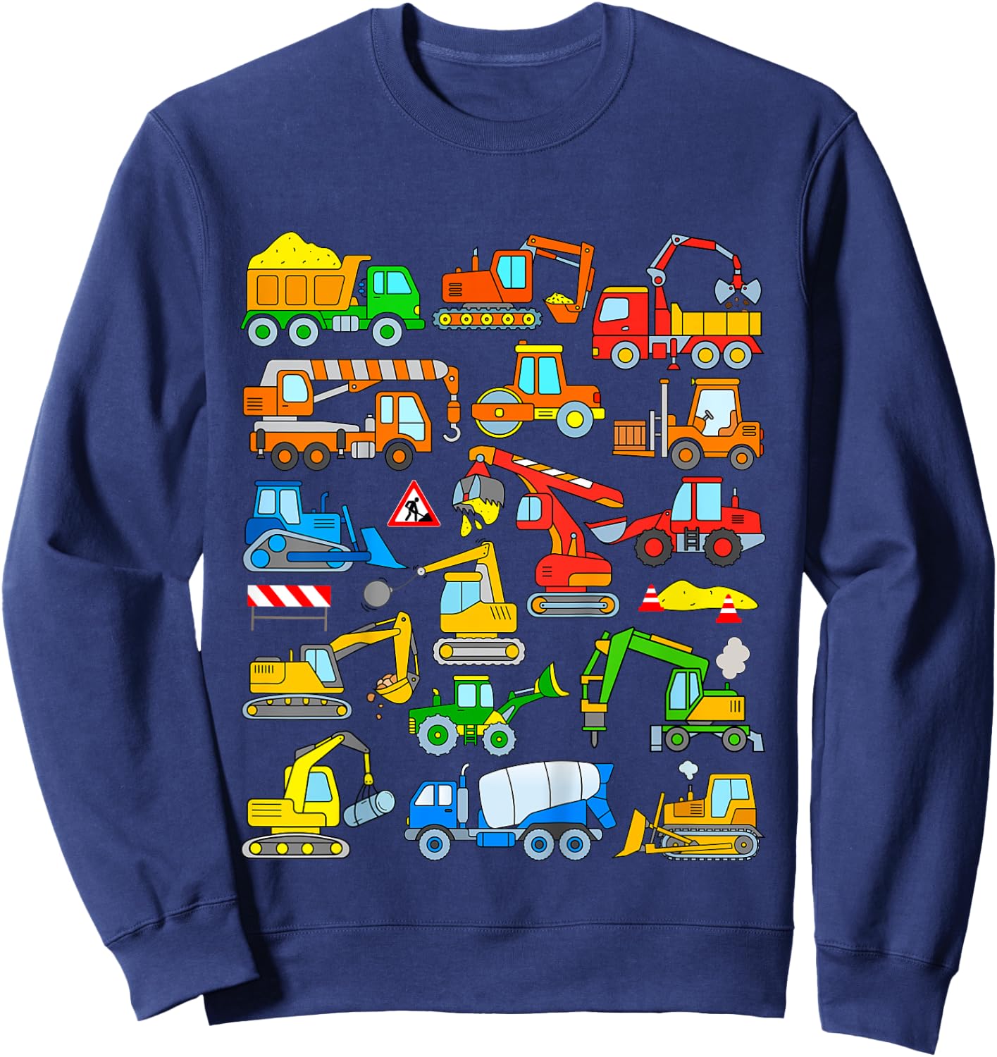 Kids Diggers Excavators Toddler Boys Sweatshirt - Sweatshirt | Navy