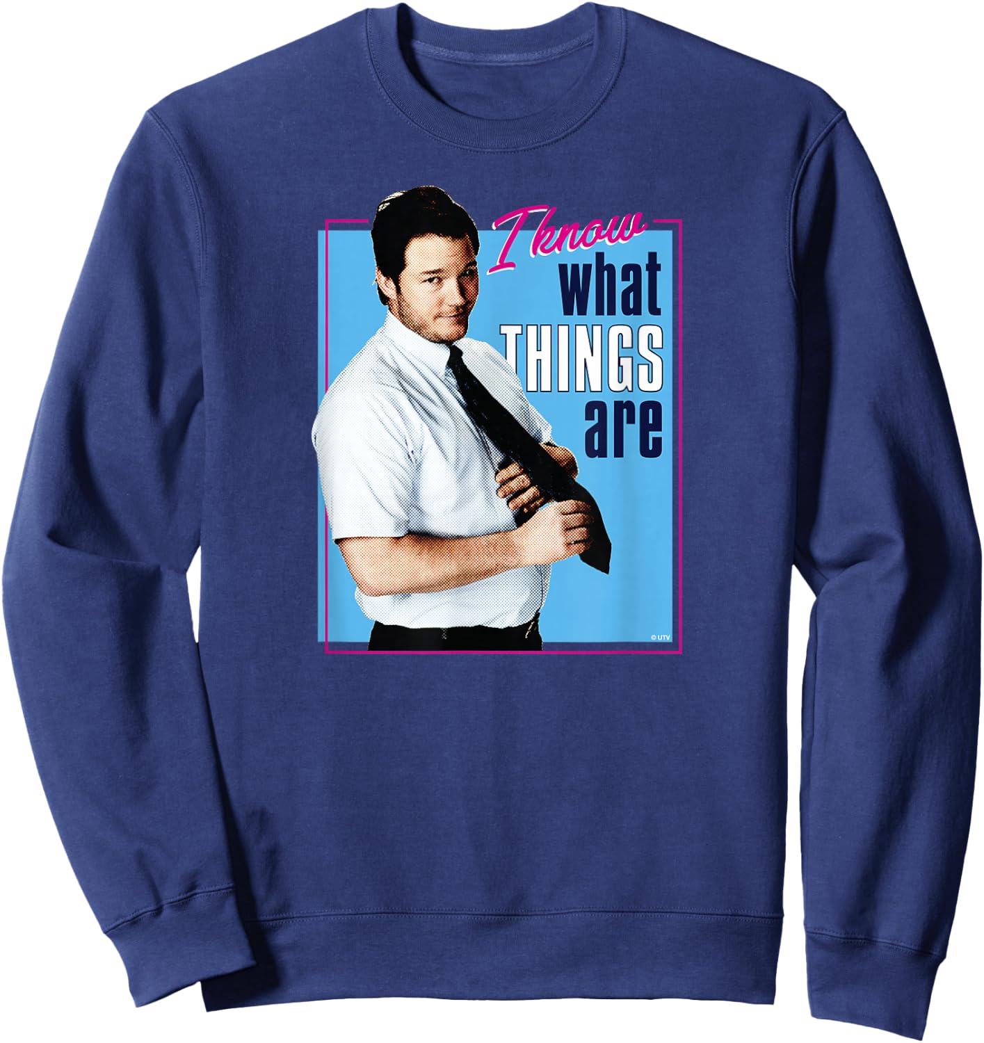 Parks and Recreation I Know What Things Are Sweatshirt - Sweatshirt | Navy