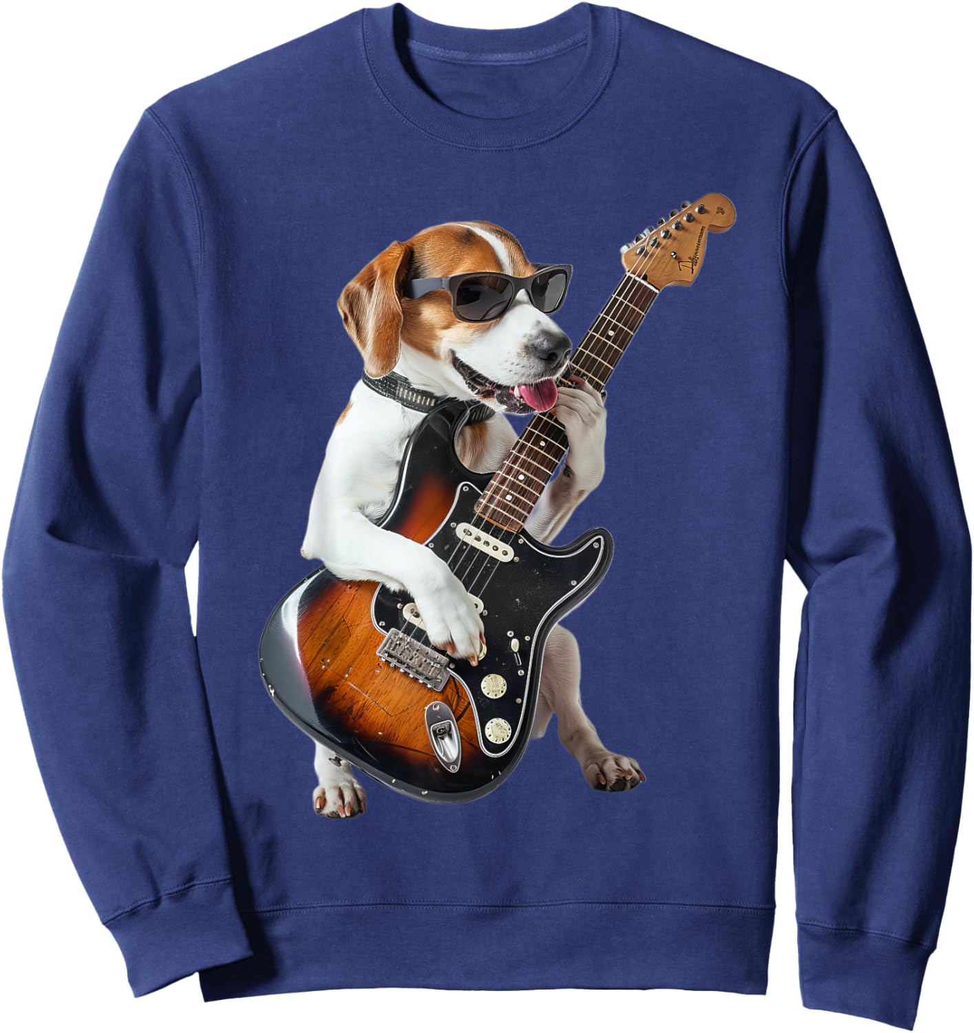 Beagle Guitar Sweatshirt - Sweatshirt | Navy