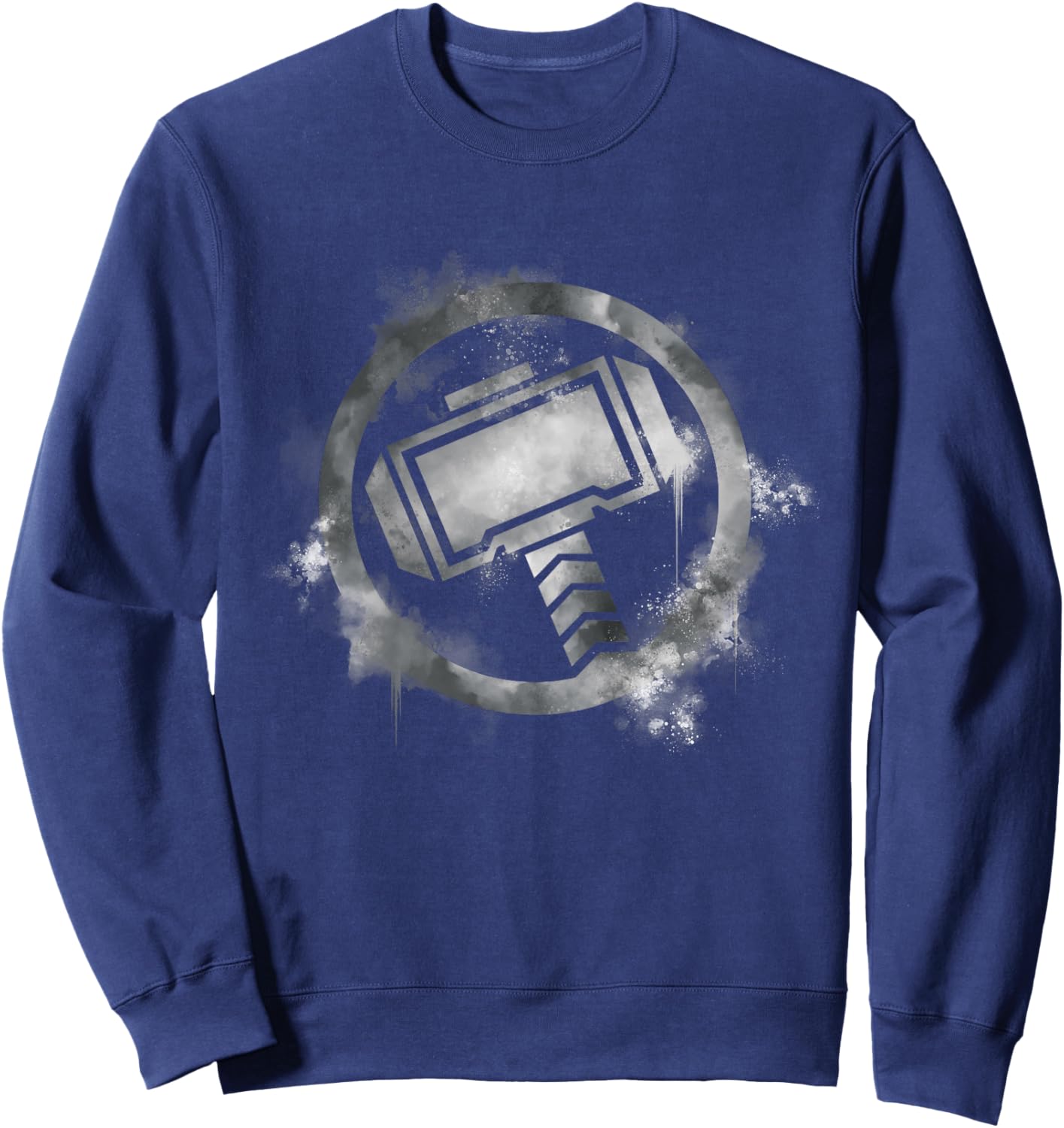 Kids Marvel Comics Avengers Thor Spray Paint Hammer Icon Sweatshirt - Sweatshirt | Navy