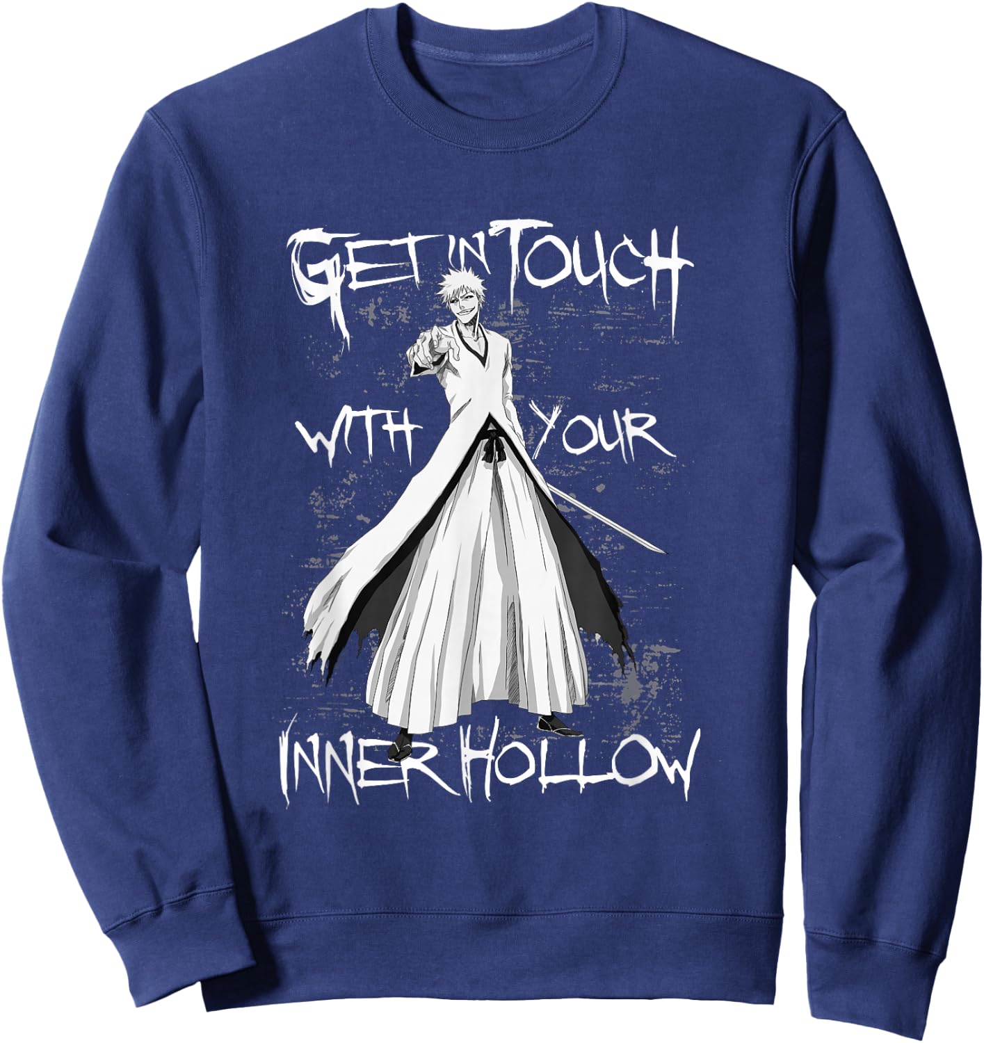 Bleach Get in Touch with Your Inner Hollow Anime Sweatshirt - Sweatshirt | Navy