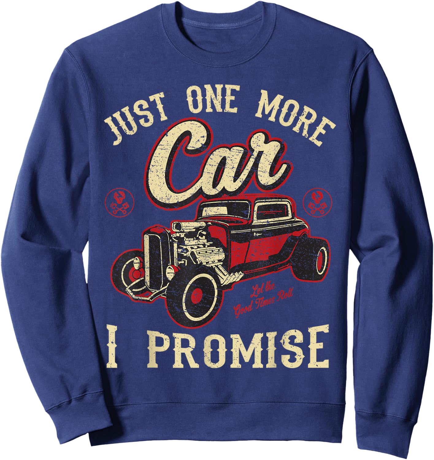 Classic car Shirt Vintage hot Rod Gift Sweatshirt - Sweatshirt | Navy