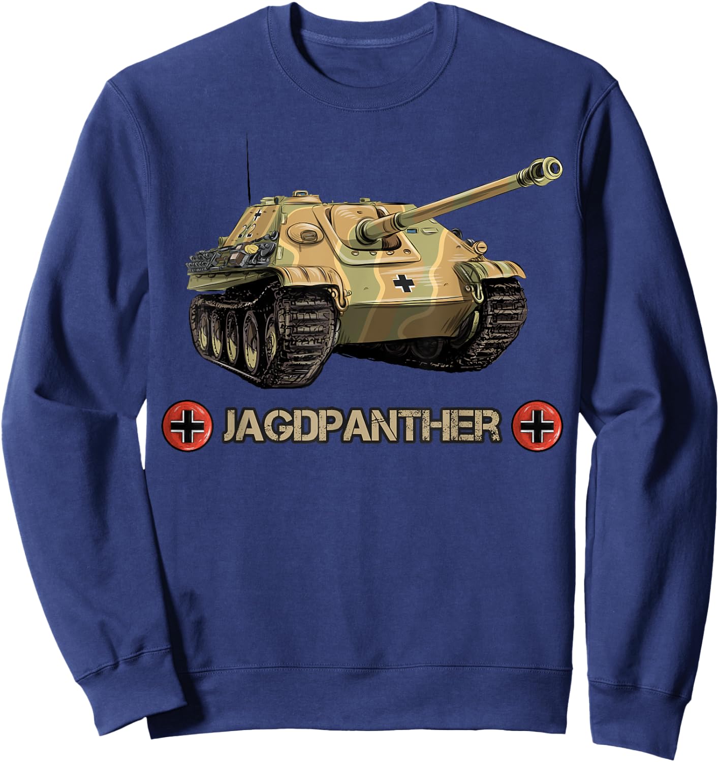 Vintage World War 2 German Anti tank Jagdpanther Sd.Kfz. 173 Sweatshirt - Sweatshirt | Navy