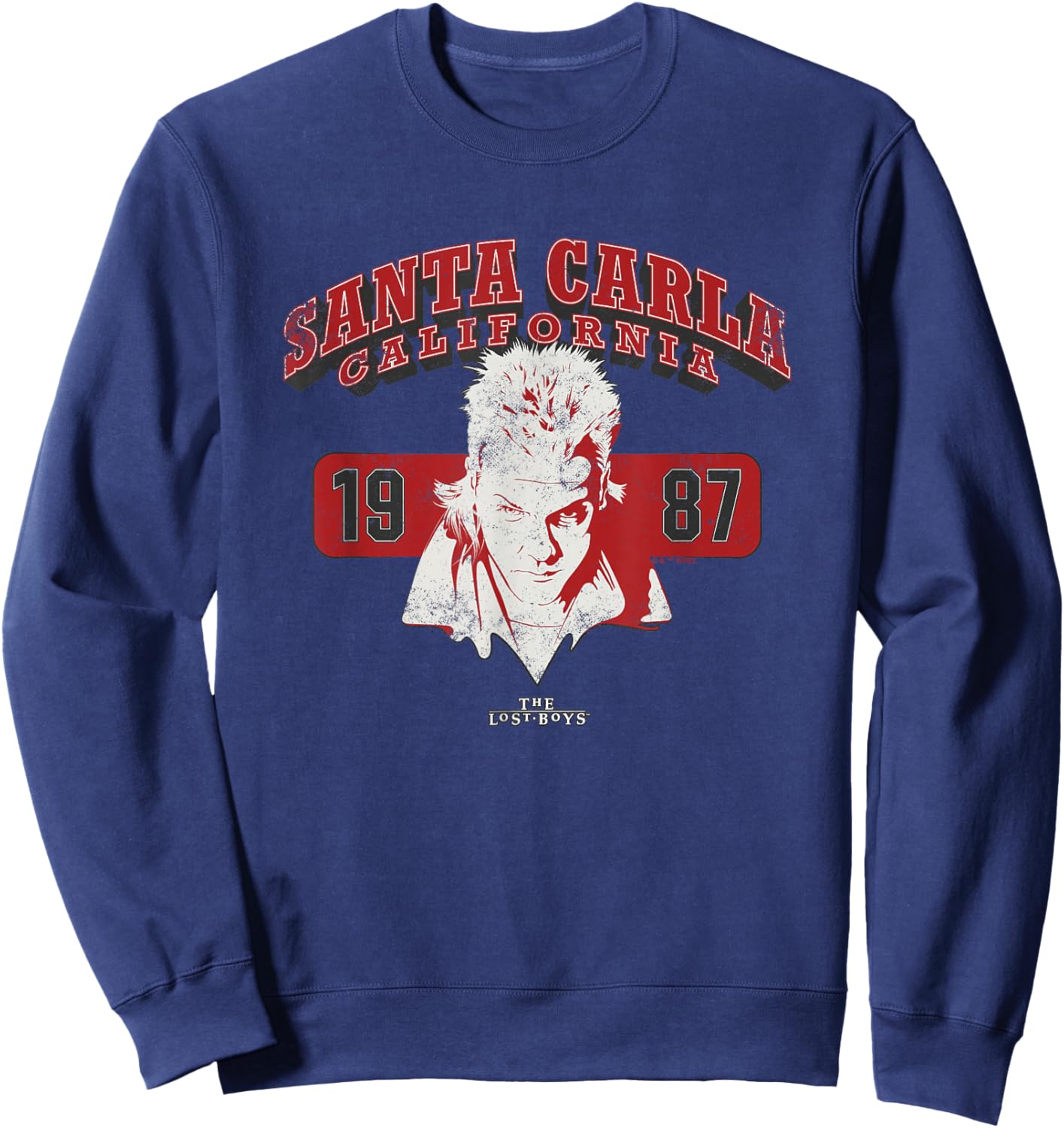 The Lost Boys Santa Carla CA College Sweatshirt - Sweatshirt | Navy