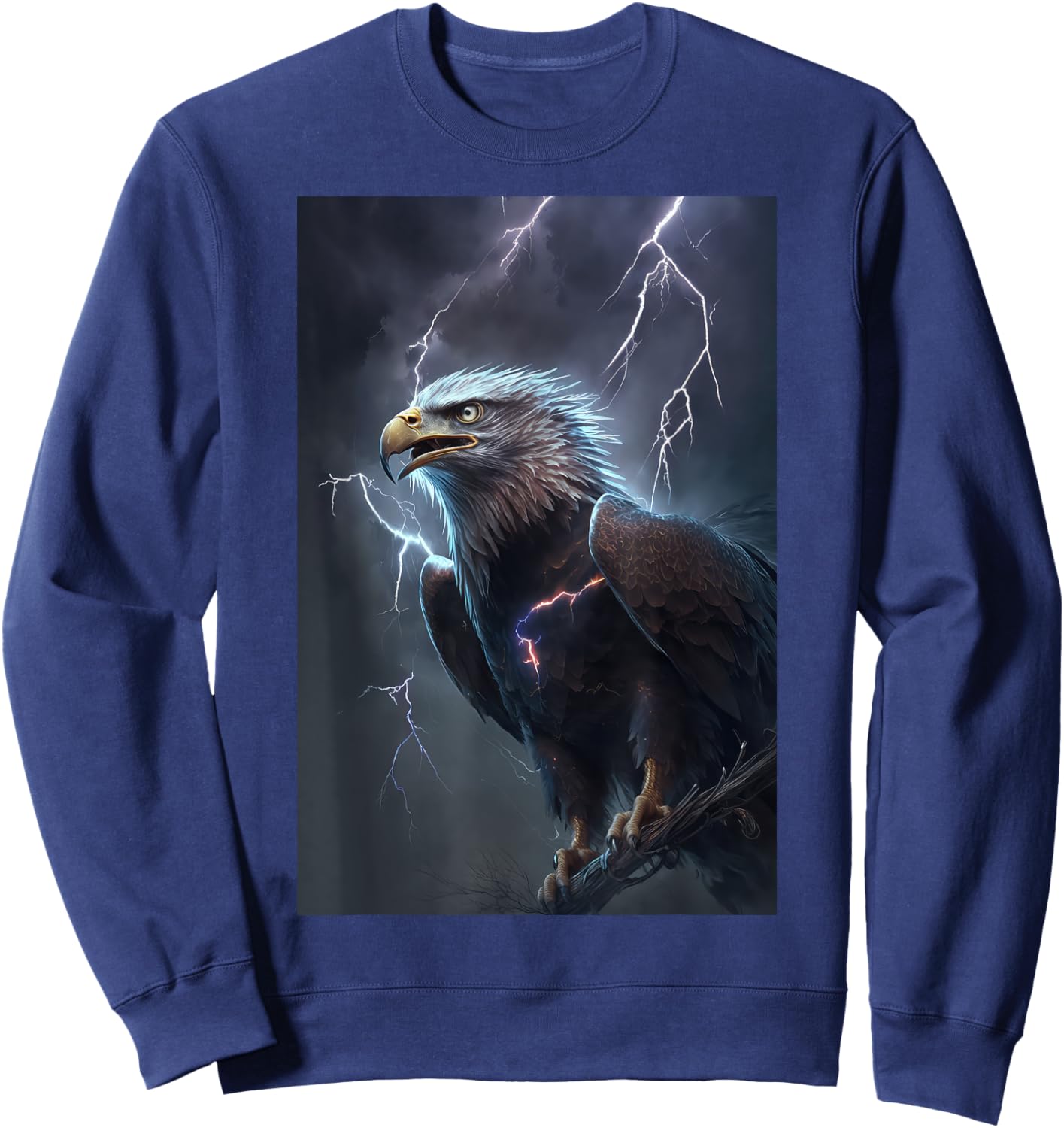 Eagle Lightning Thunder Sweatshirt - Sweatshirt | Navy