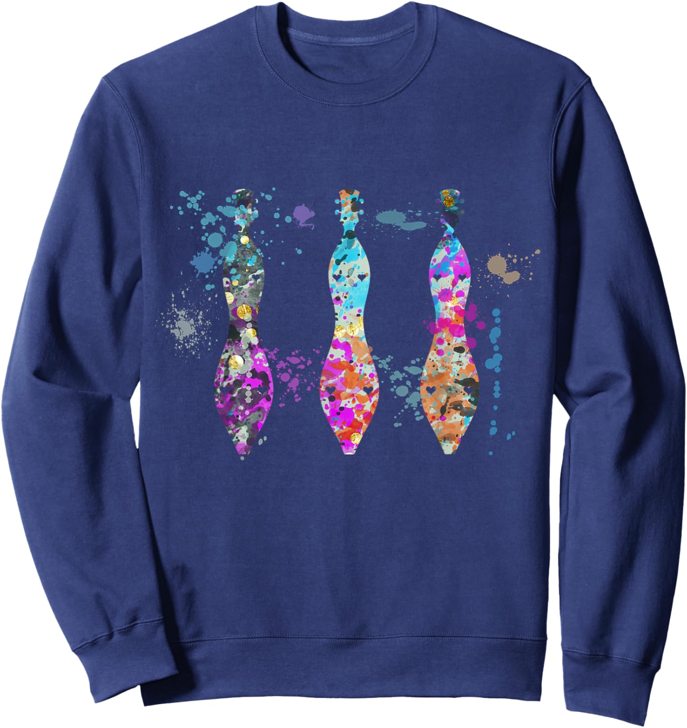 Dulcimer Instrument Silhouette Dulcimers Sweatshirt - Sweatshirt | Navy