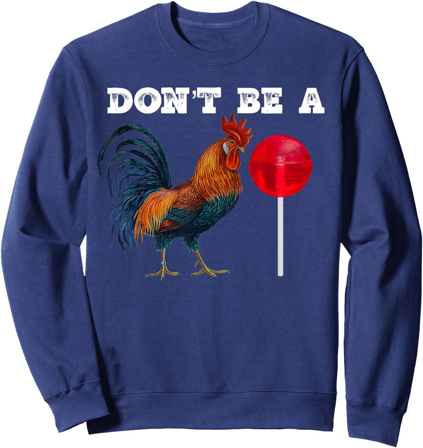 #Premium Rooster lollipop Sweatshirt - Sweatshirt | Navy