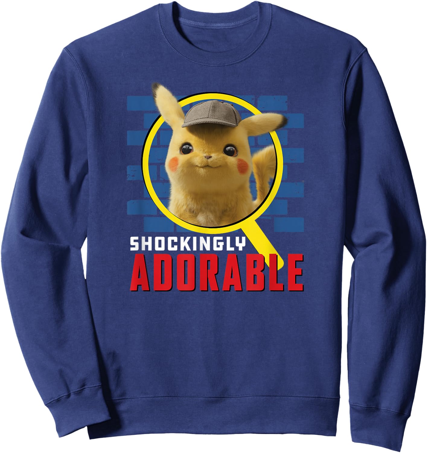 Detective Pikachu Shockingly Adorable Sweatshirt - Sweatshirt | Navy