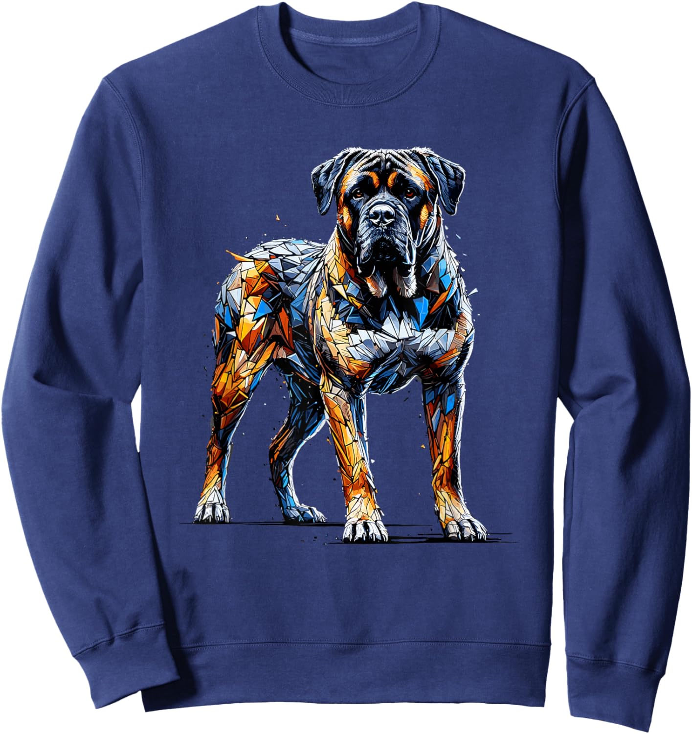Polygon Art Boerboel Boerboels Sweatshirt - Sweatshirt | Navy