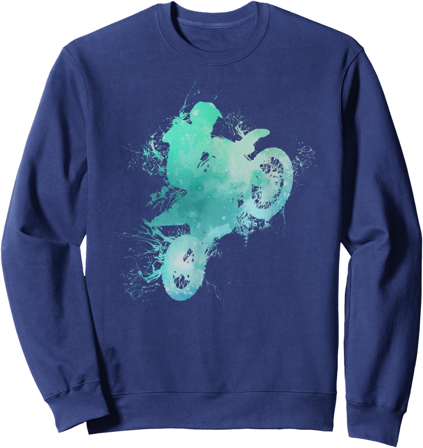 Dirt Bike Riding - MX Motocross Supercross Sweatshirt - Sweatshirt | Navy