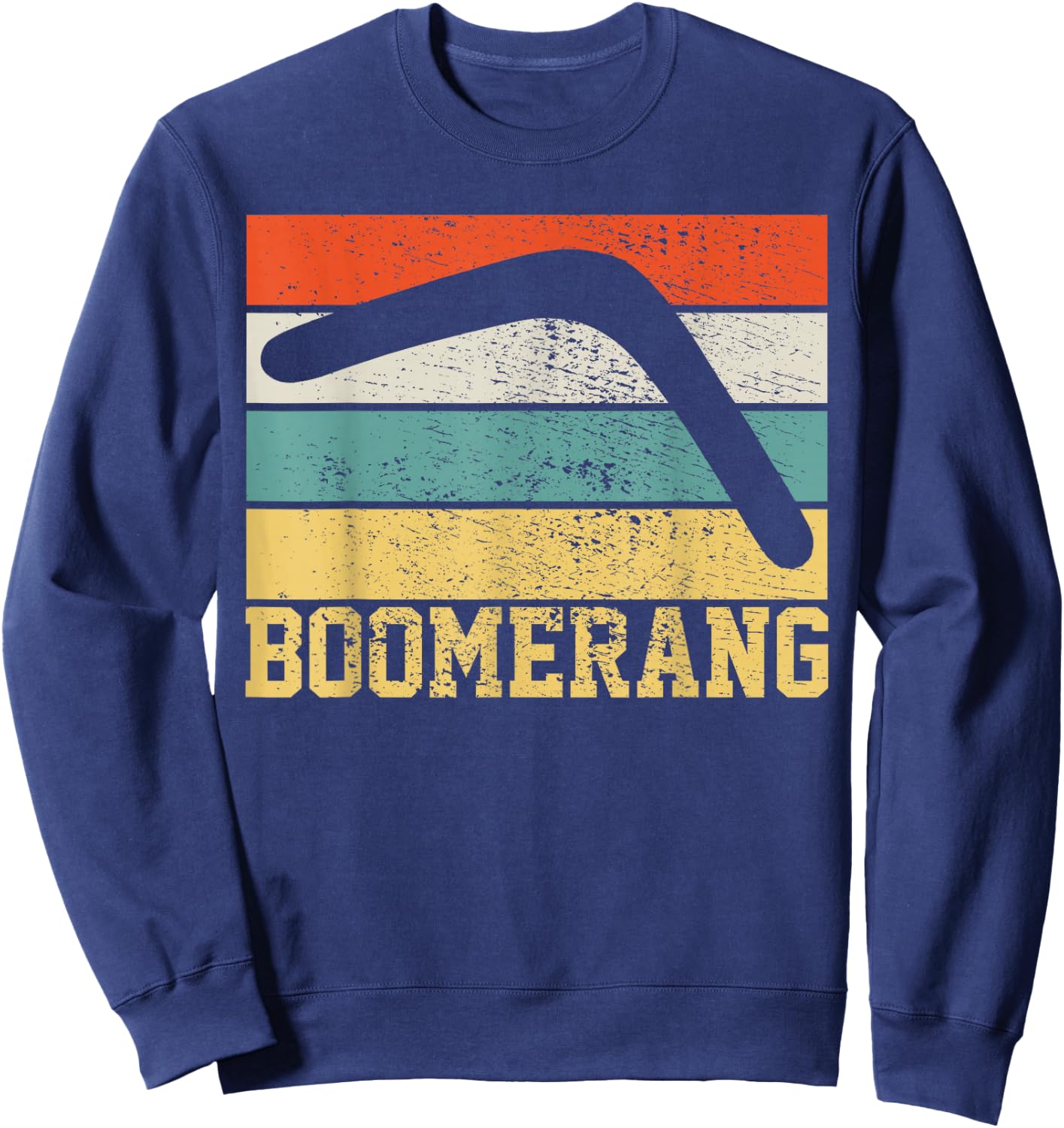 Boomerang Vintage Retro Sweatshirt - Sweatshirt | Navy