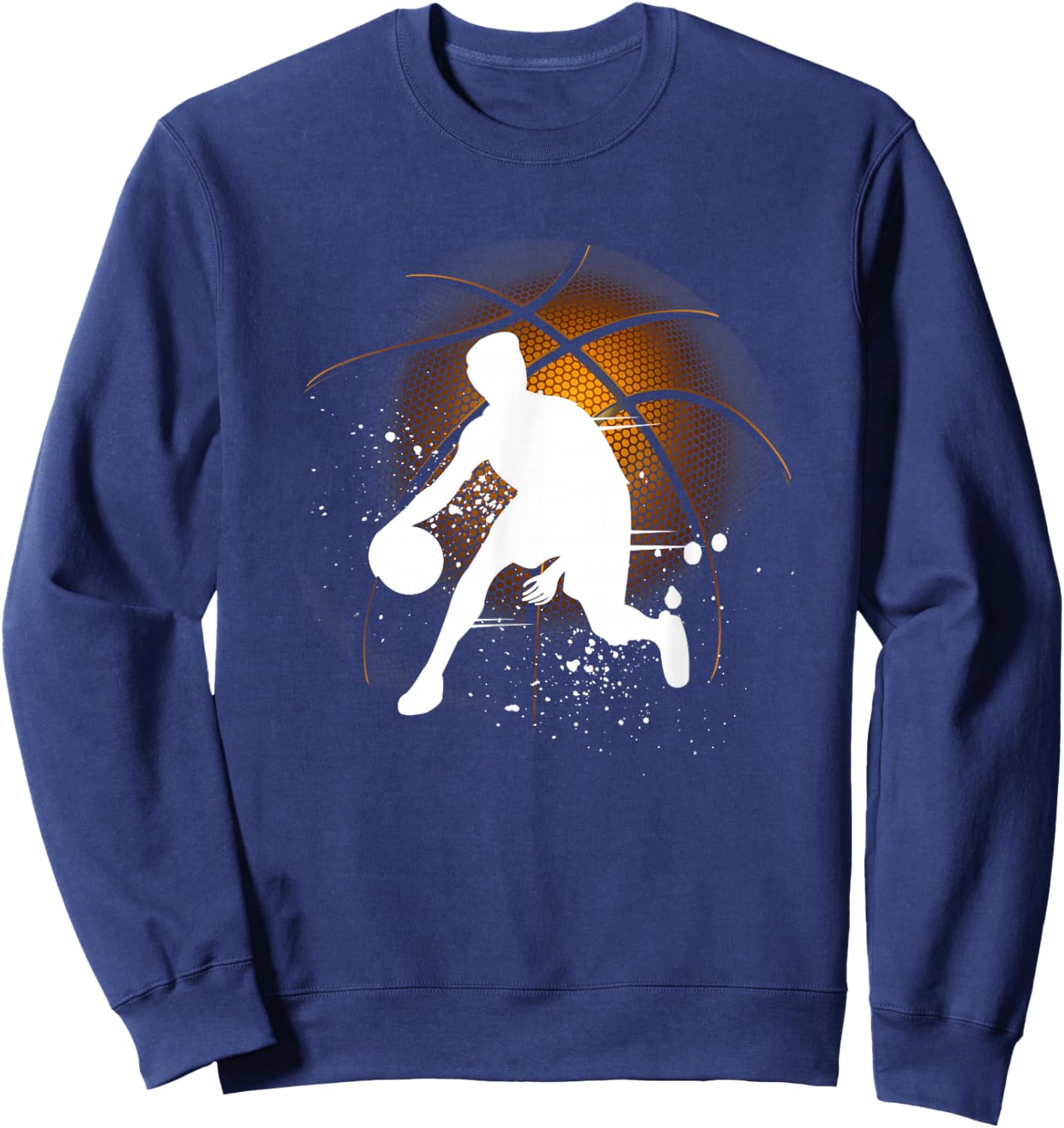 Basketball Player Basketball Kids Streetball Sweatshirt - Sweatshirt | Navy