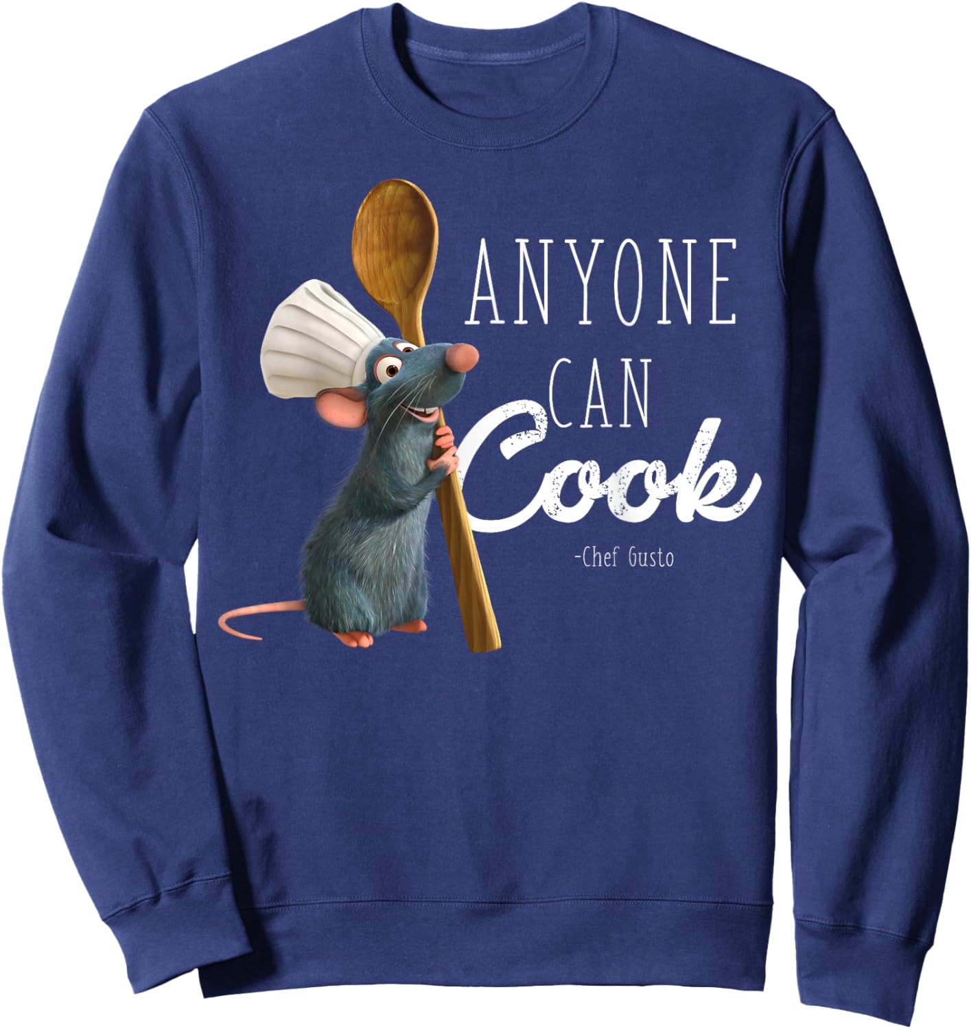 Disney Pixar Ratatouille Remy Jeder kann kochen Sweatshirt - Sweatshirt | Navy