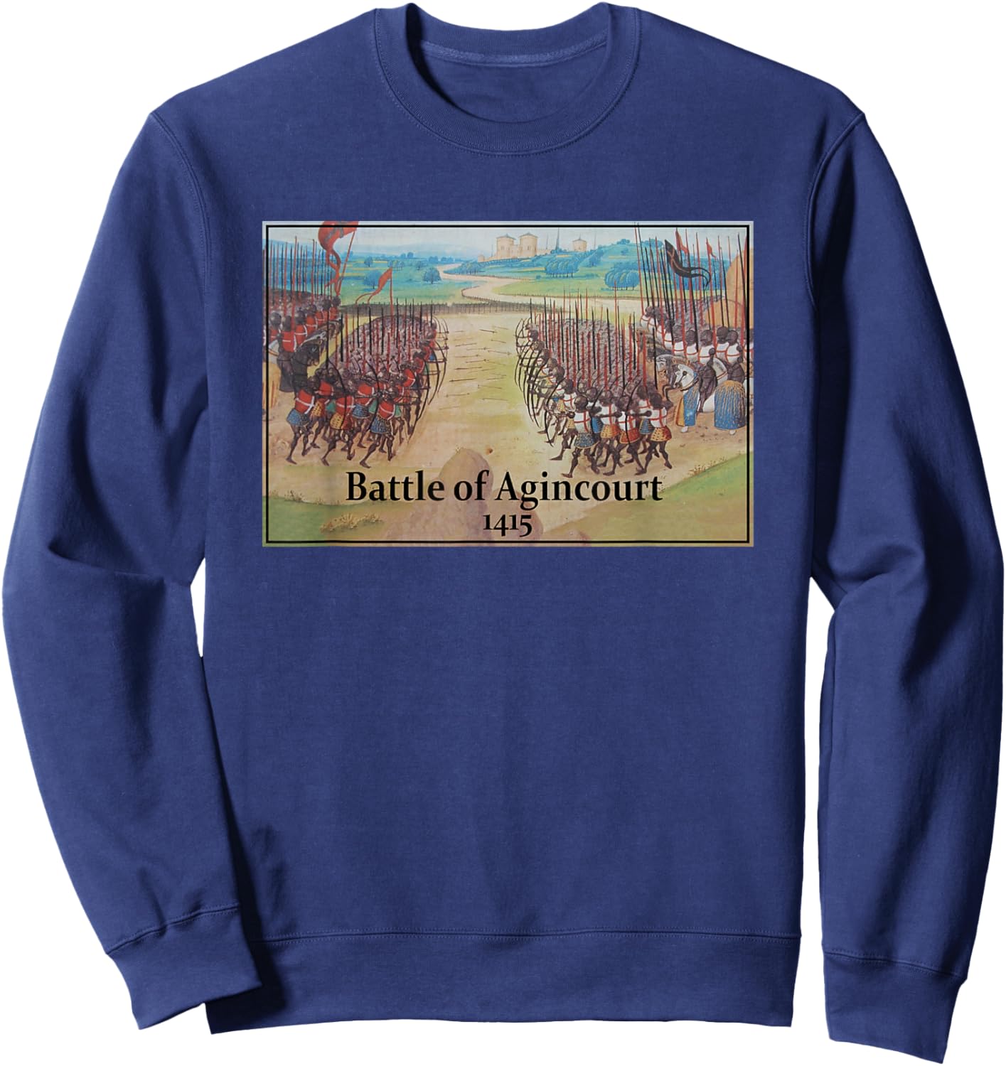 Battle of Agincourt Painting Sweatshirt - Sweatshirt | Navy