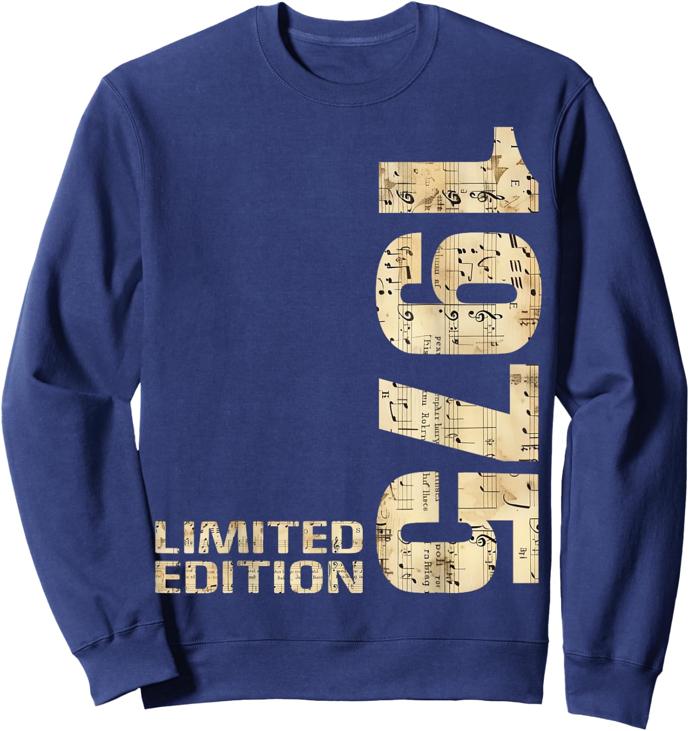 50th Birthday 1975 Limited Edition 50 Man Woman Sweatshirt - Sweatshirt | Navy