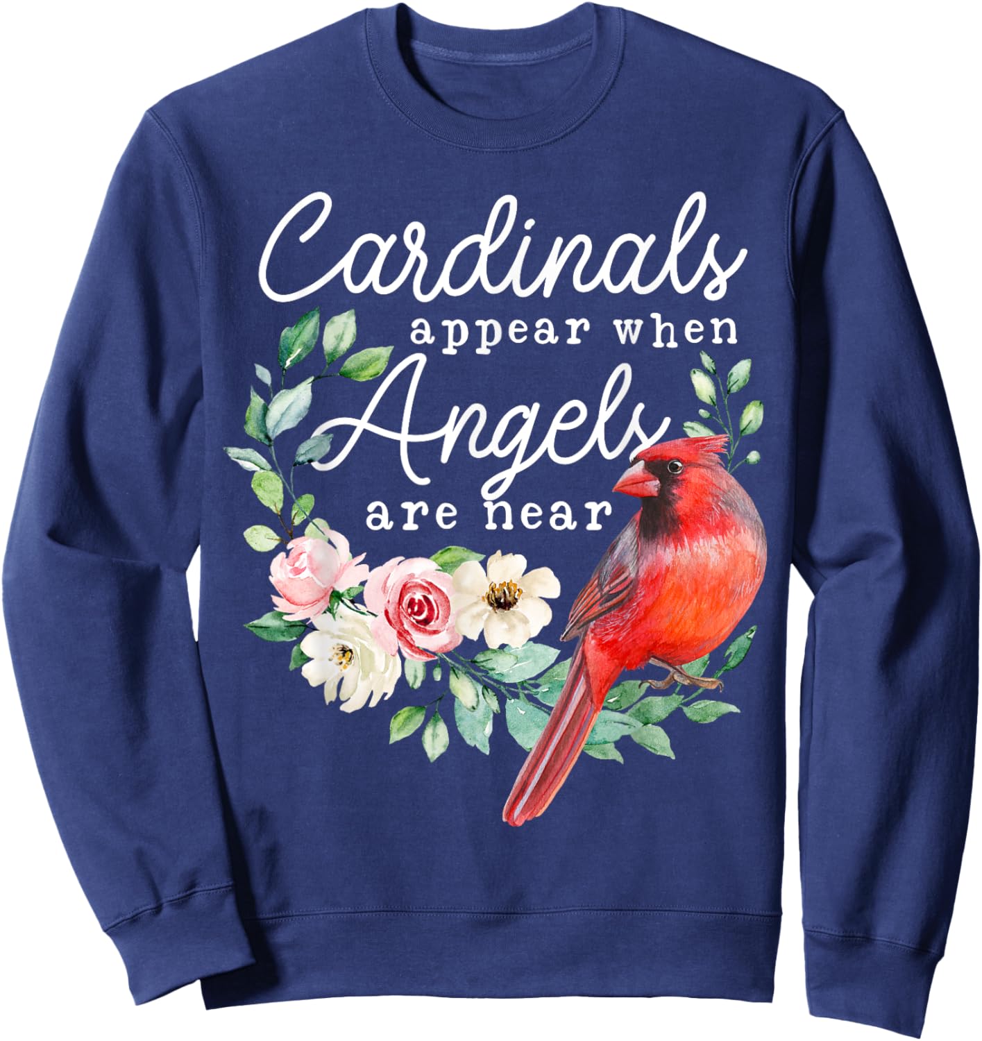 Cardinal Bird Lover, Bird Watcher, Cardinal Lover Sweatshirt - Sweatshirt | Navy