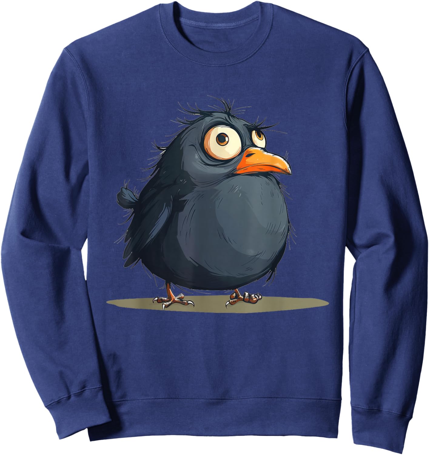 Pretty Plump Bird for funny fluffy Fat Birds Lovers Sweatshirt - Sweatshirt | Navy
