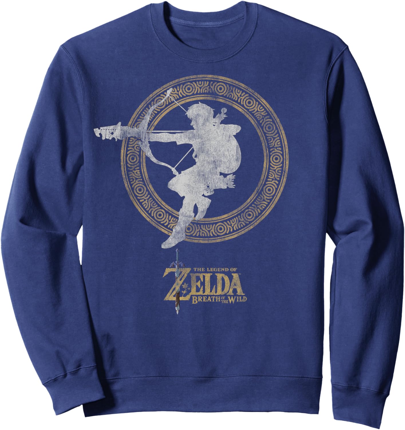 The Legend of Zelda Breath Of The Wild Link Arrow Shot Sweatshirt - Sweatshirt | Navy