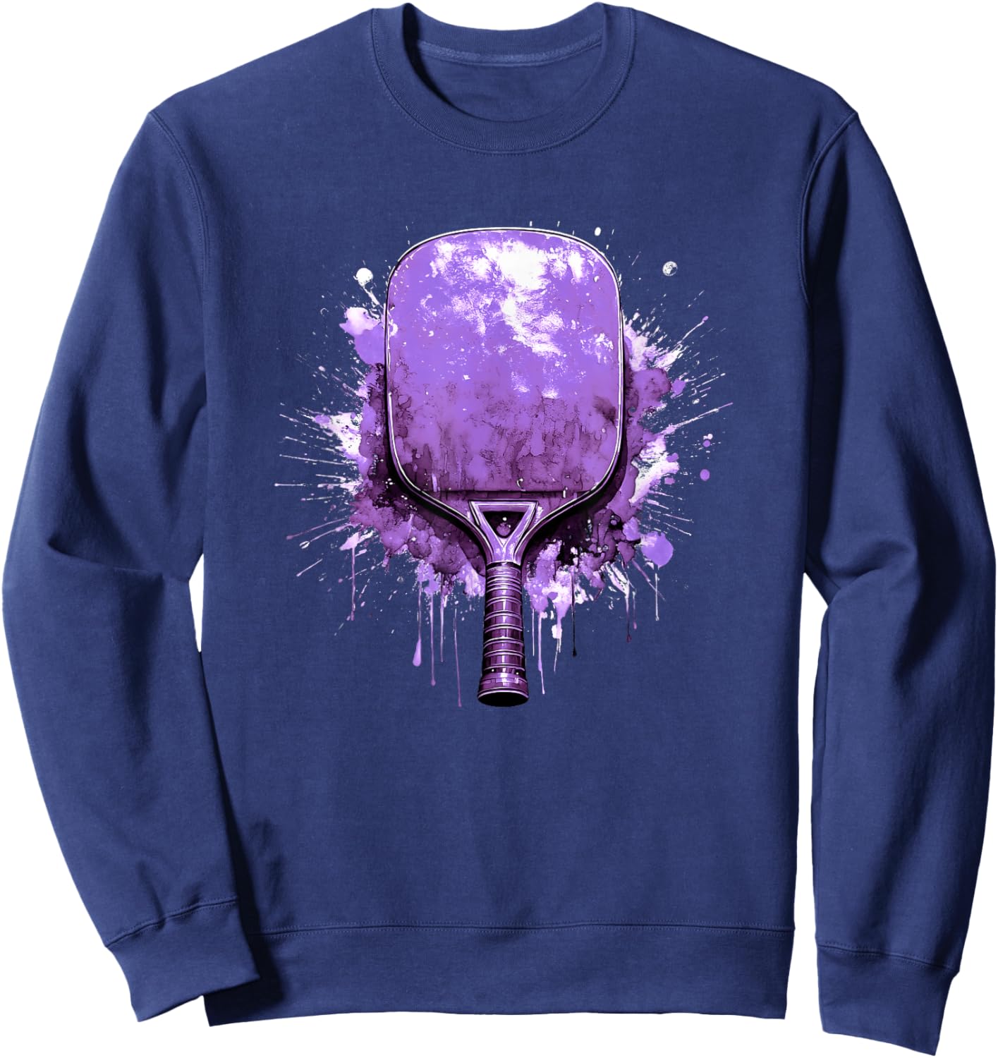 Purple Pickleball Paddle Pickleball Shirt Purple Pickleball Sweatshirt - Sweatshirt | Navy