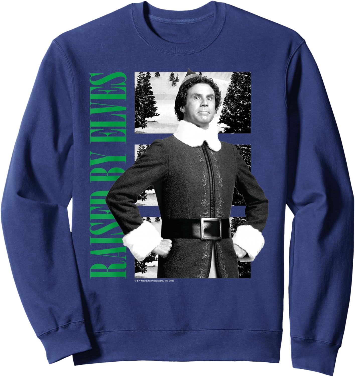 Elf - Raised By Elves Sweatshirt - Sweatshirt | Navy