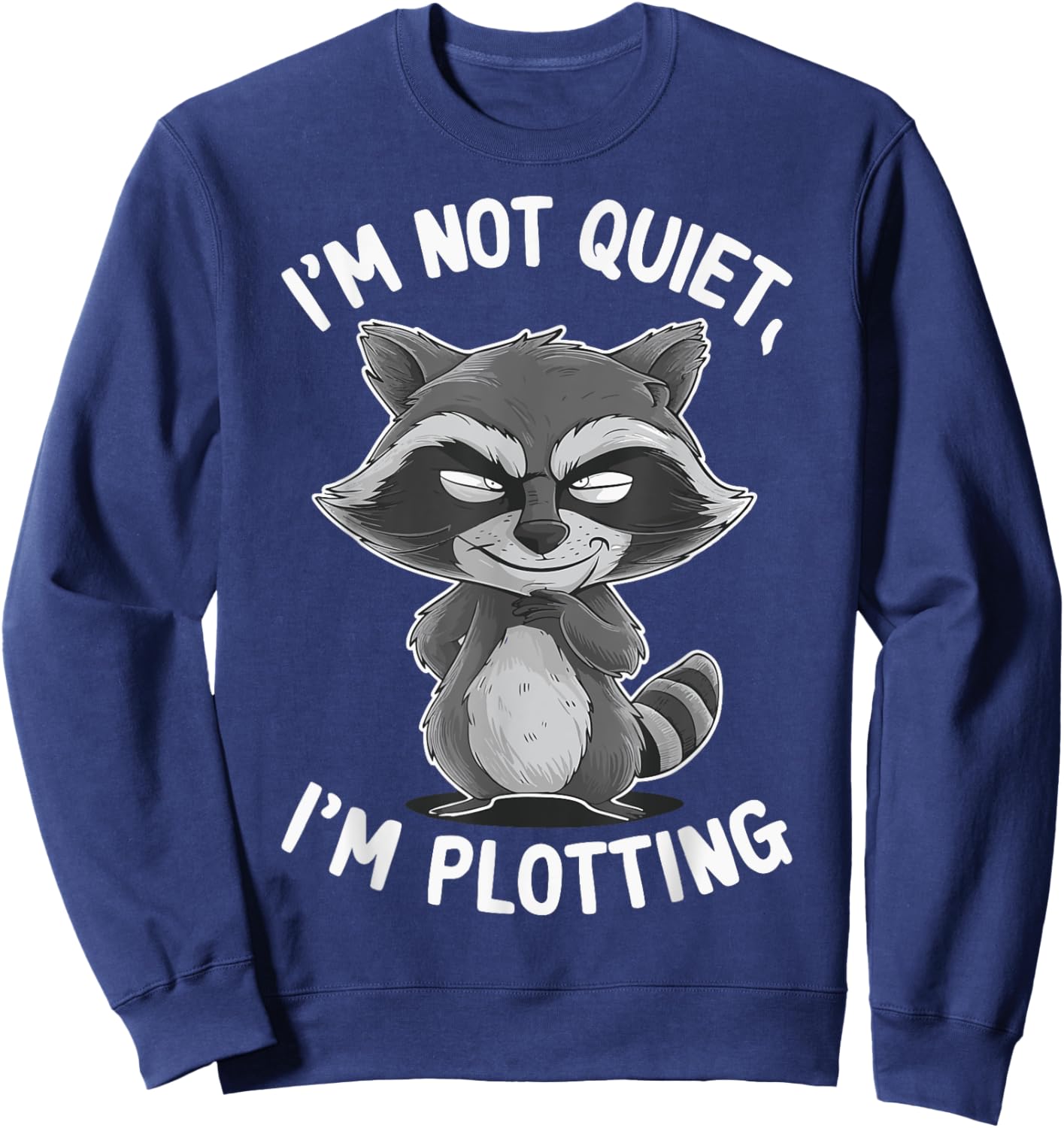 I'm Not Quiet I'm Plotting Sweatshirt - Sweatshirt | Navy
