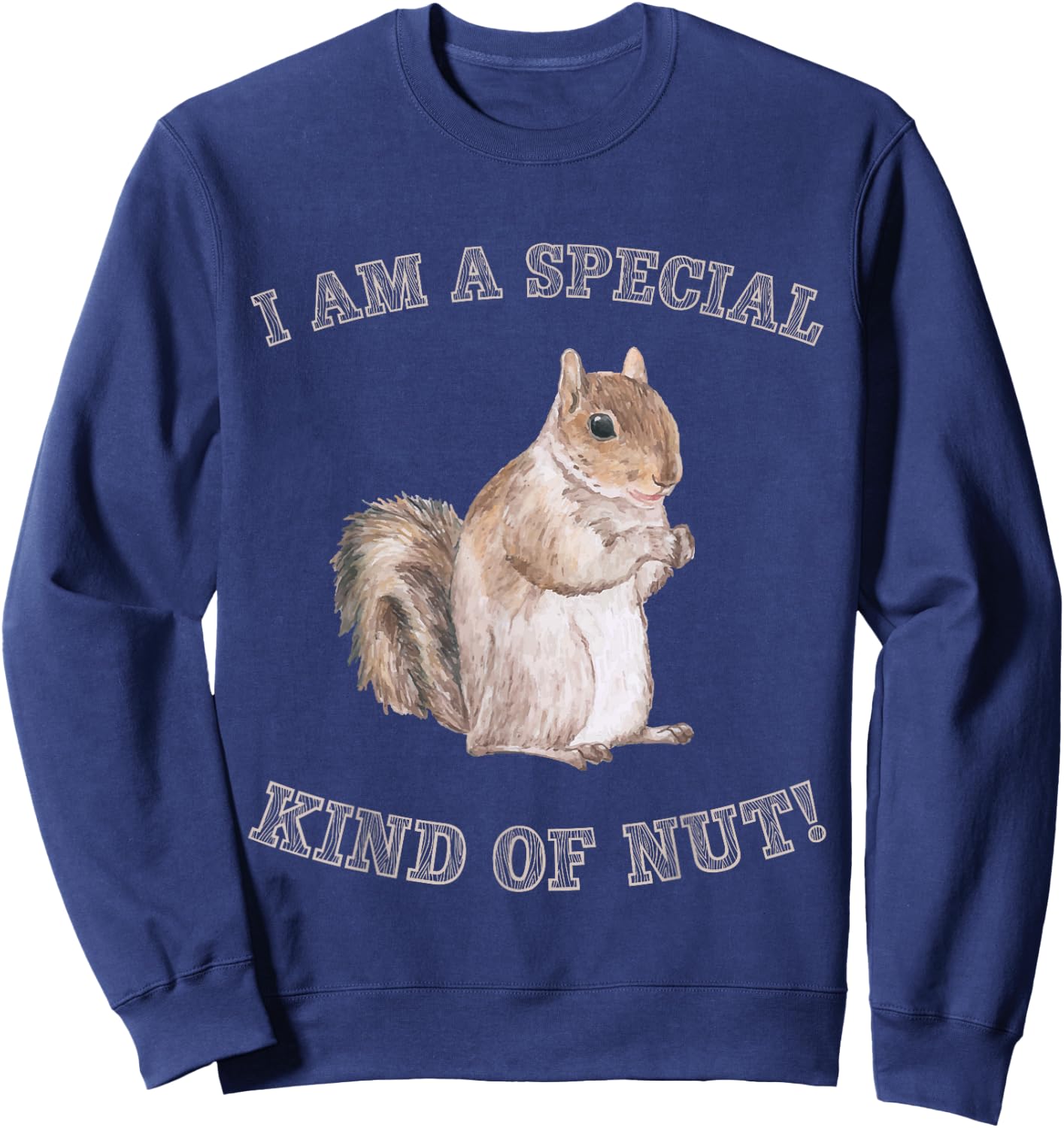I'm a Special Kind of Nut Forest Animal Funny Squirrel Sweatshirt - Sweatshirt | Navy