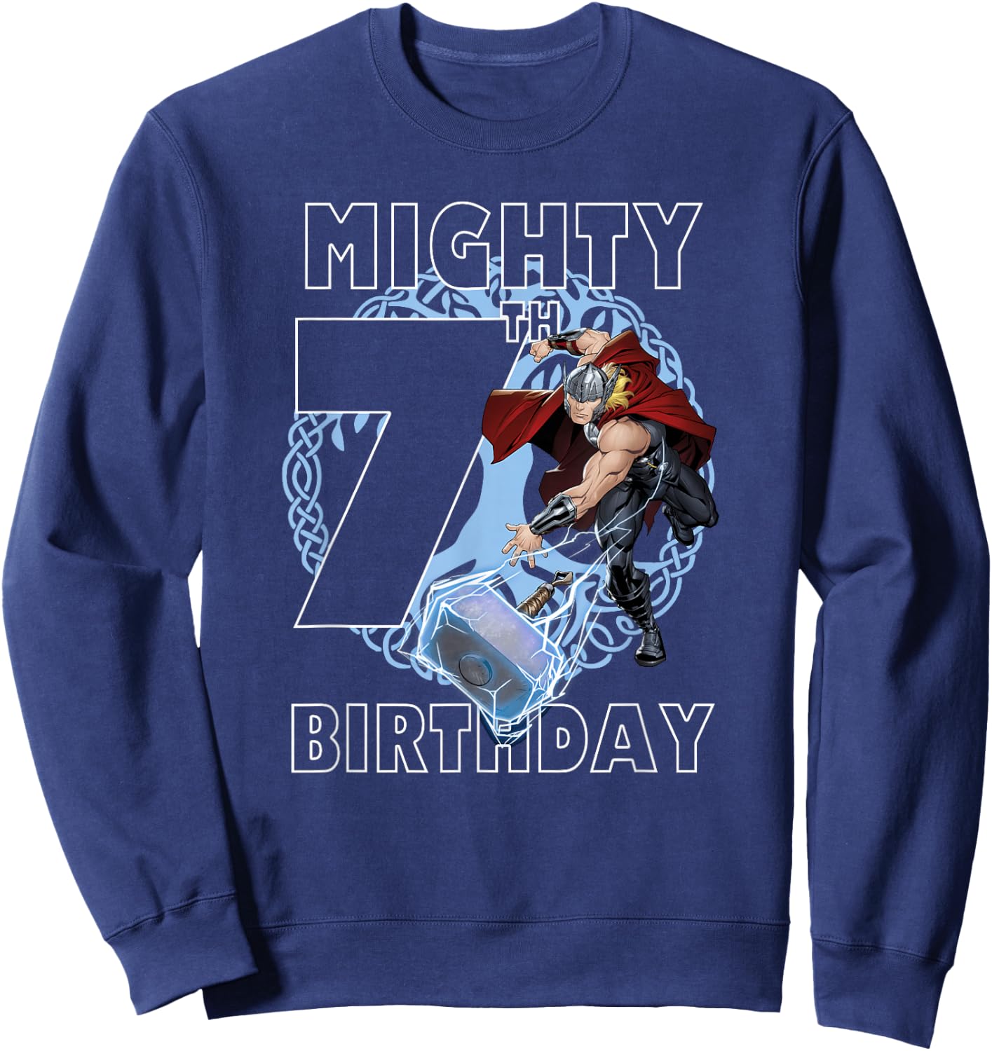 Marvel Thor Mighty 7th Birthday Sweatshirt - Sweatshirt | Navy