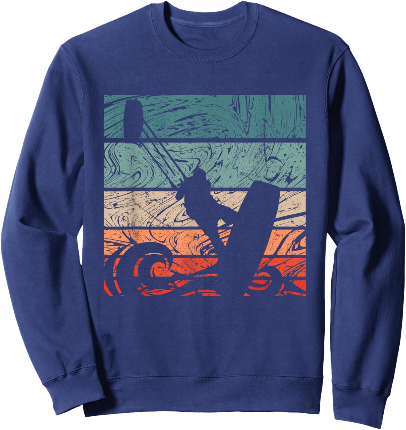 Kiteboarder Vintage Kitesurfer - Vintage Surfing Sweatshirt - Sweatshirt | Navy