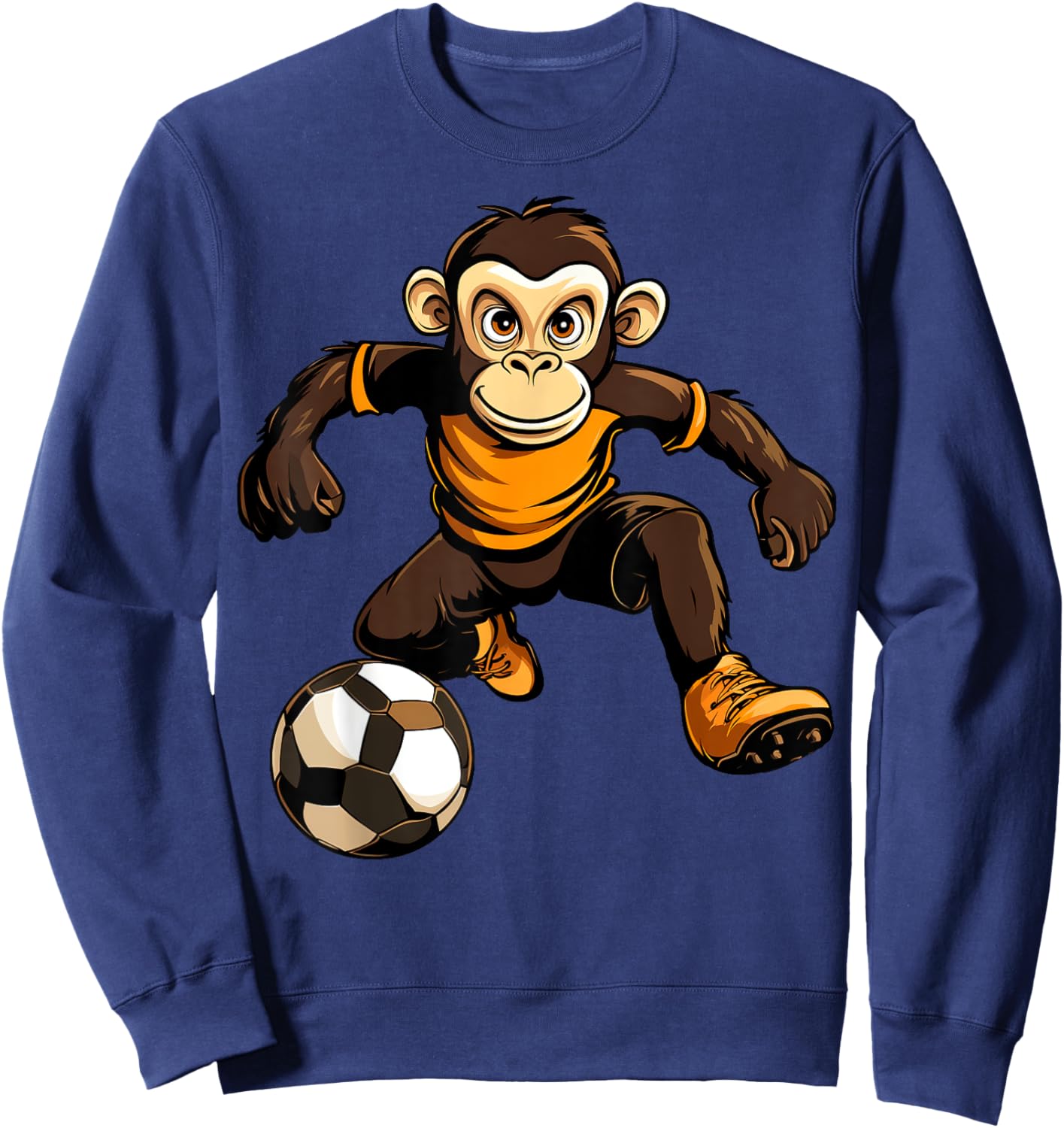 Monkey Soccer Sweatshirt - Sweatshirt | Navy