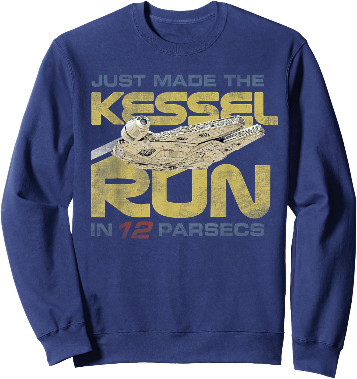 Star Wars Millennium Falcon Kessel Run 12 Parsecs Sweatshirt - Sweatshirt | Navy