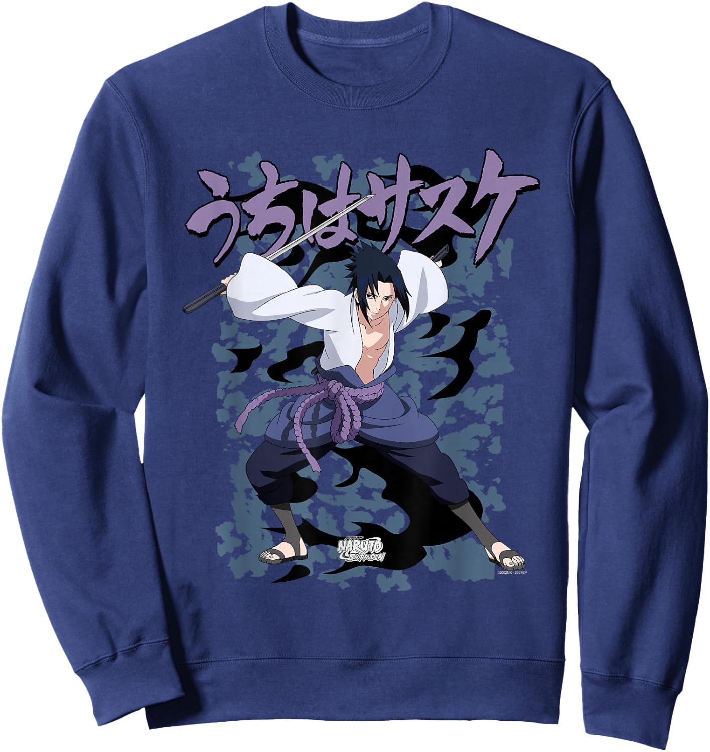 Naruto Shippuden Sasuke Curse Sweatshirt - Sweatshirt | Navy