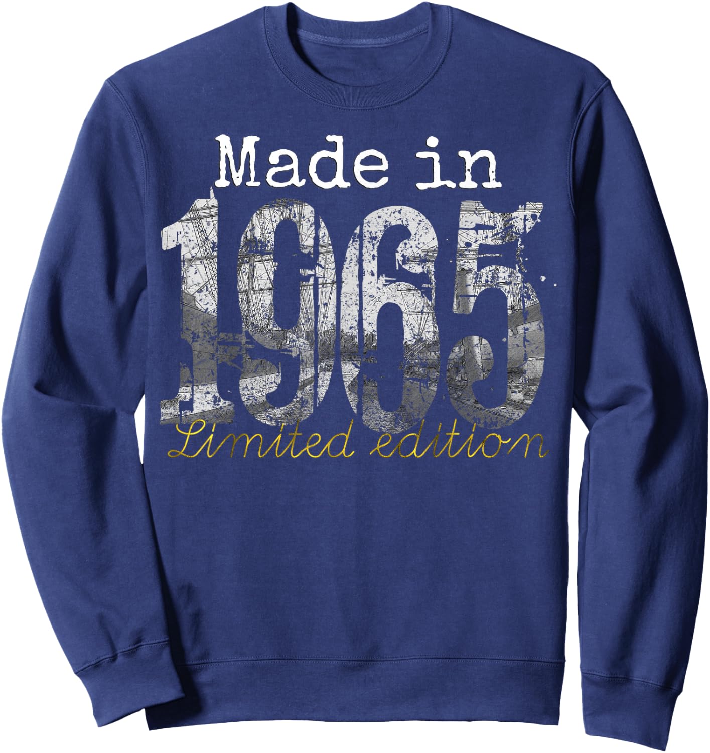 Made in 1965 - 60 Year Old Shirt 1965 60th Birthday Gift Sweatshirt - Sweatshirt | Navy
